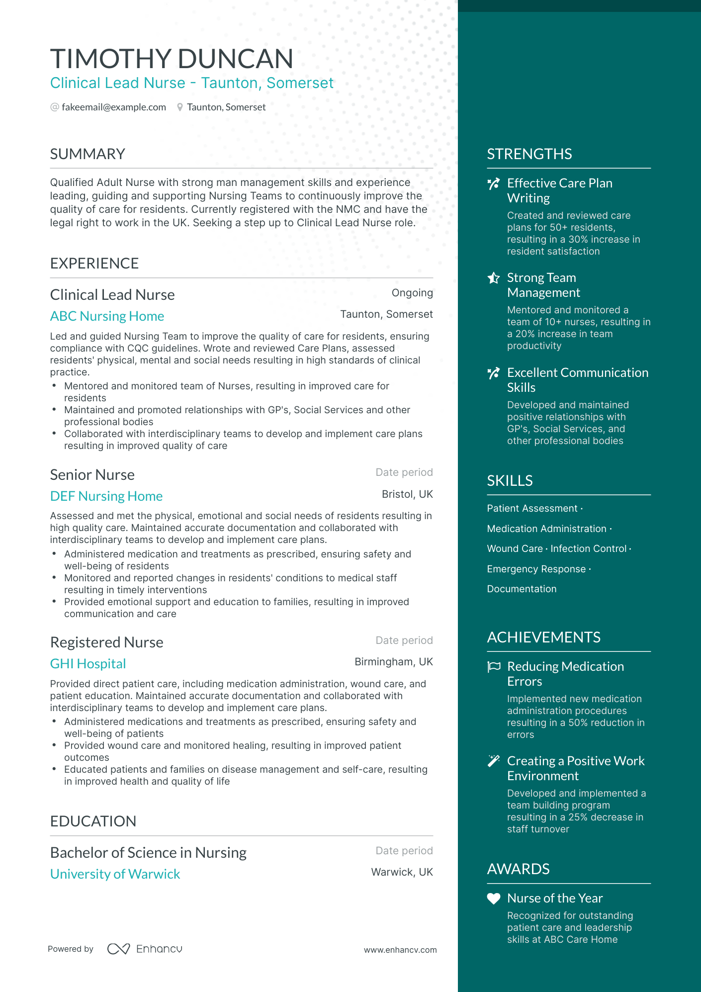 5 Clinical Nurse Resume Examples & Guide for 2024