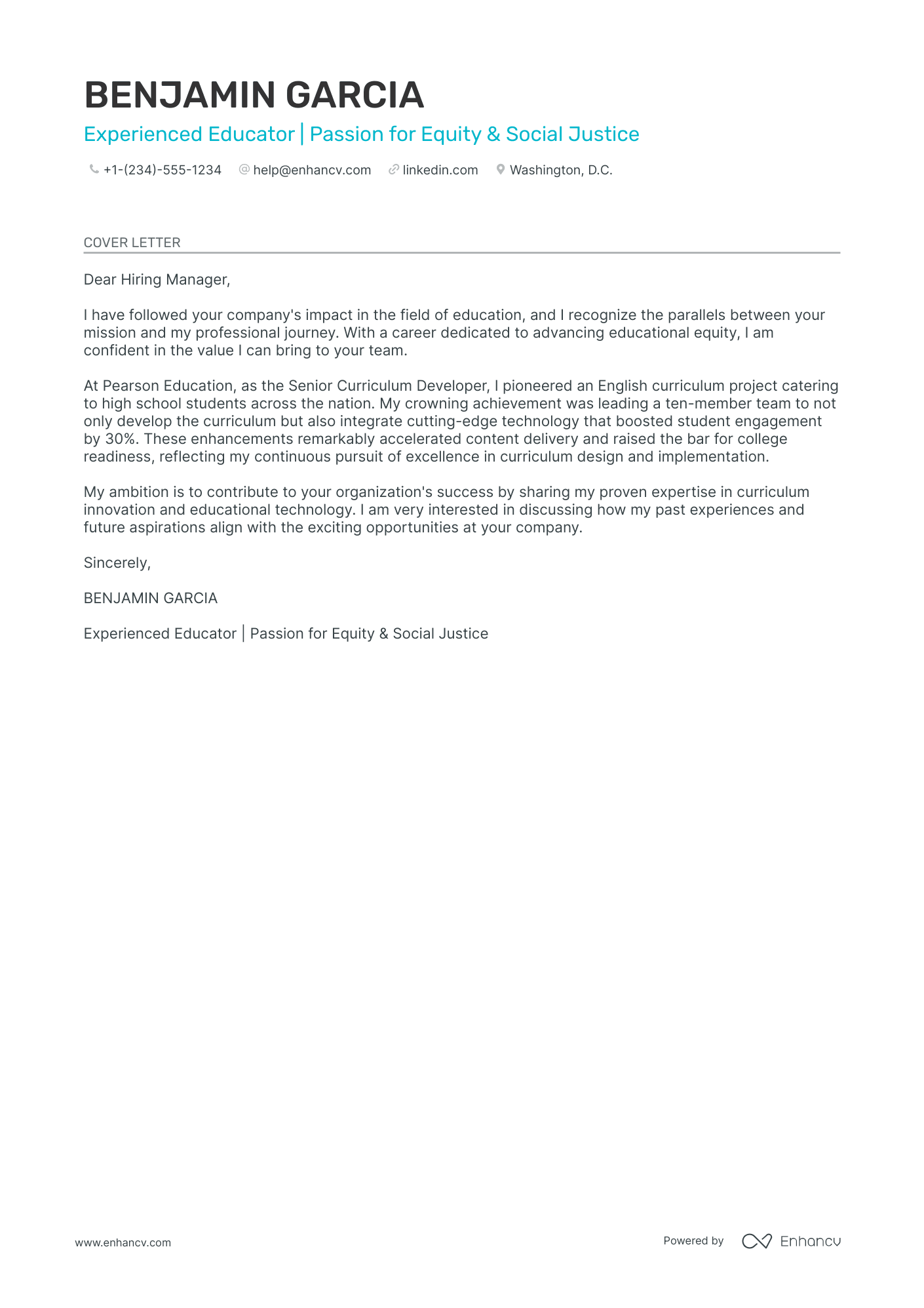 cover letter for accounting teacher
