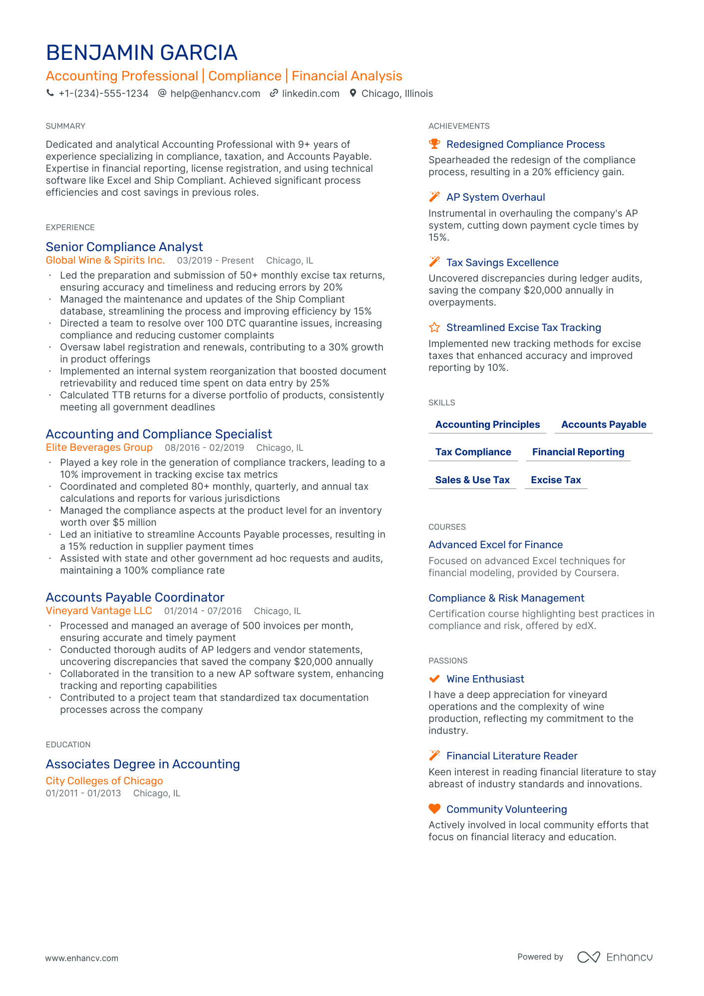 resume examples for accounting assistant
