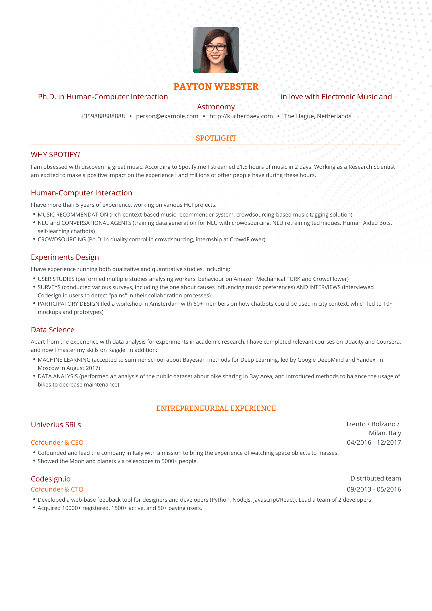 Traditional Data Analyst Resume Template