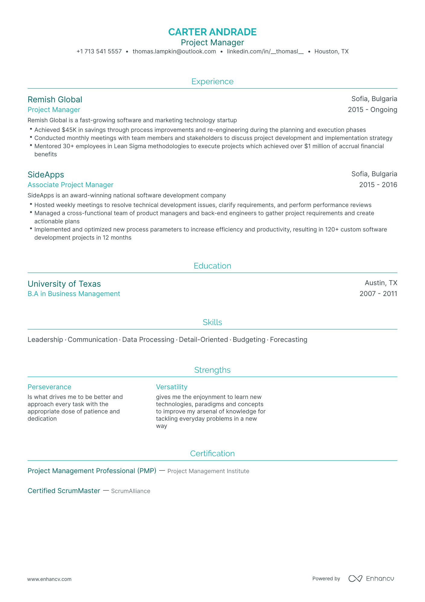 Traditional ATS Resume Template