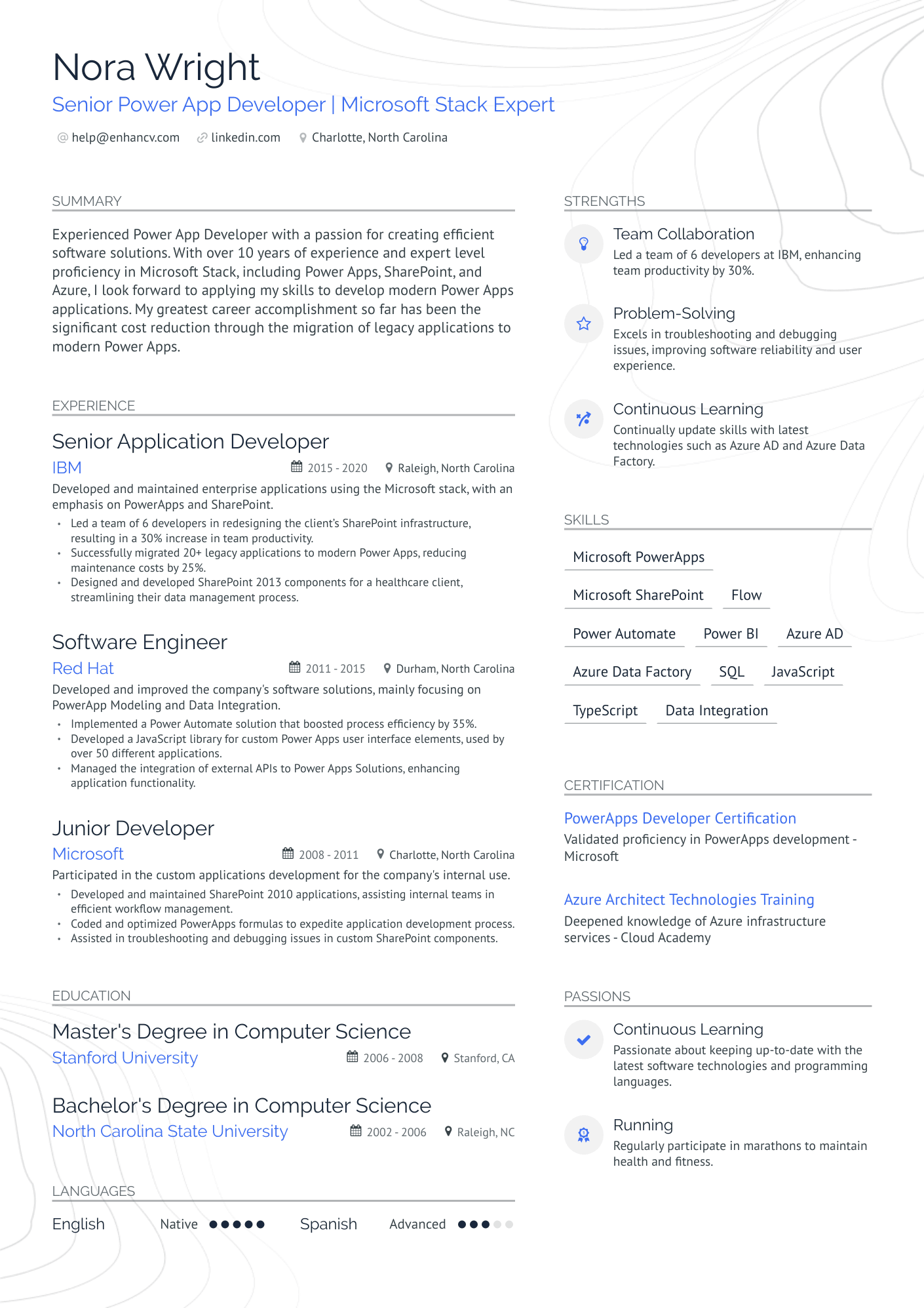 resume format for 8 years experienced it professionals