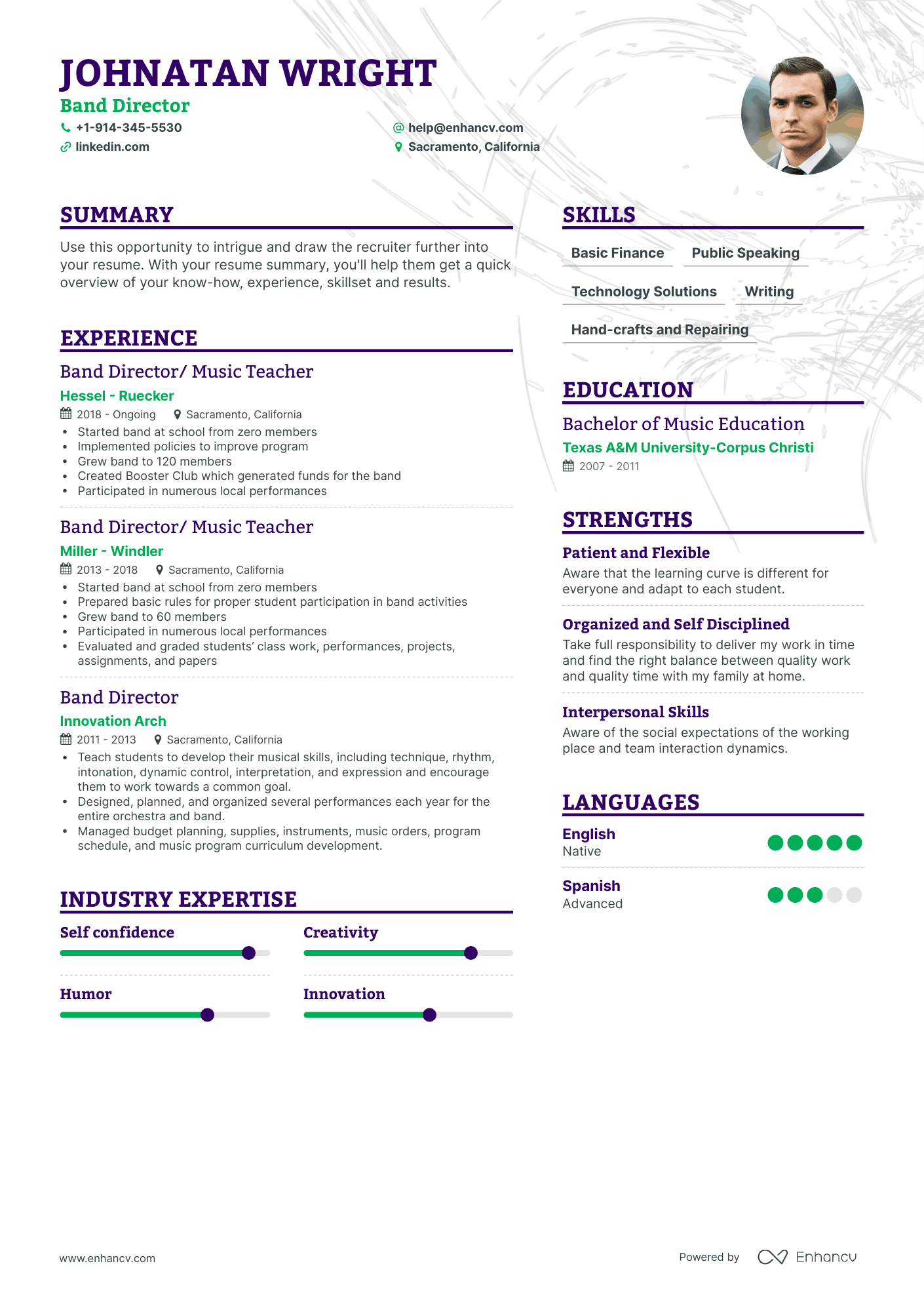 Band Director Resume Examples & Guide for 2023 (Layout, Skills