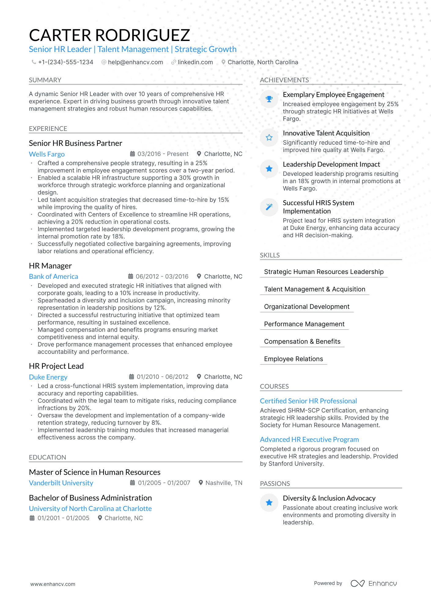 resume for director of human resources