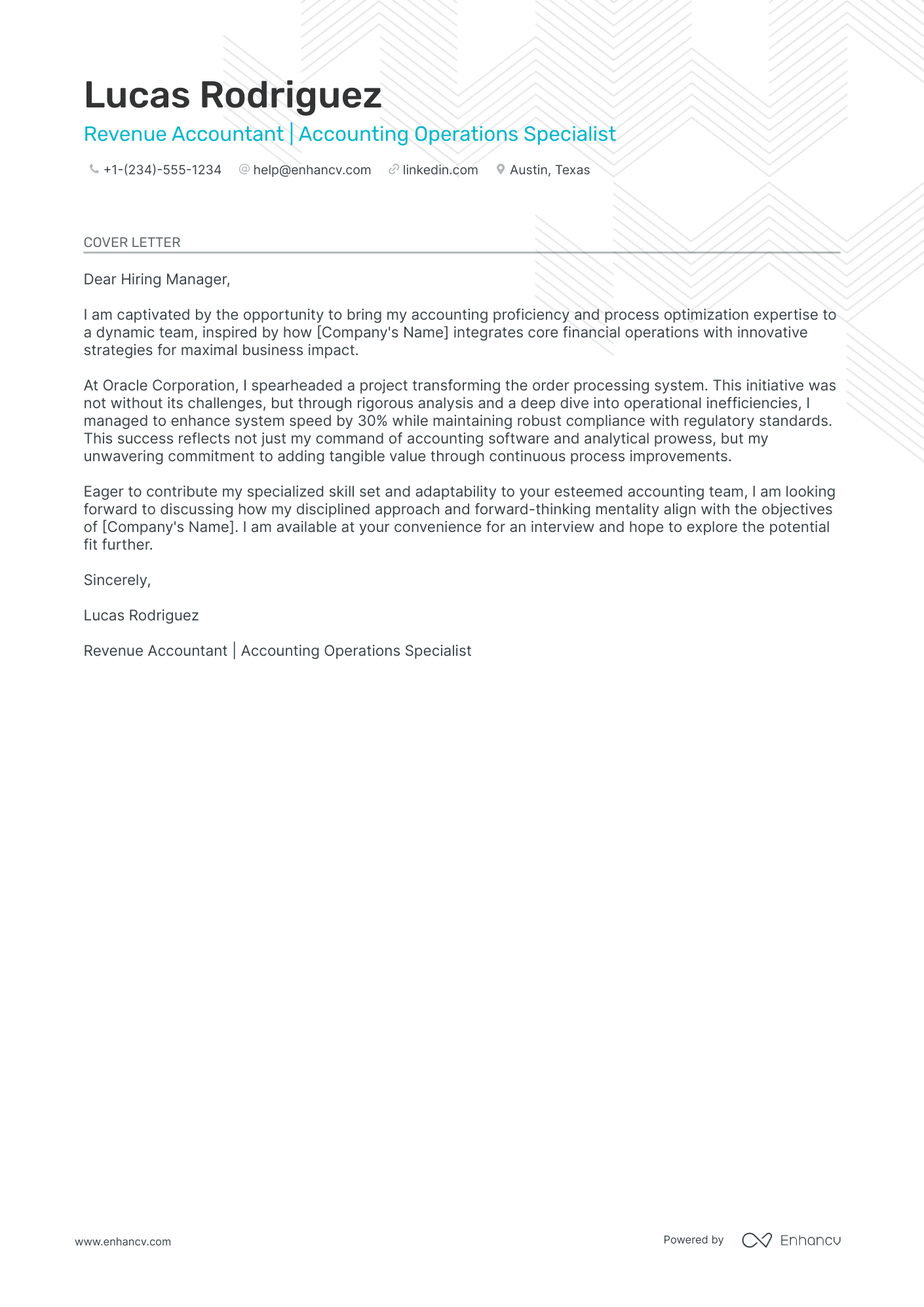 Revenue Tax Accountant Resume Example