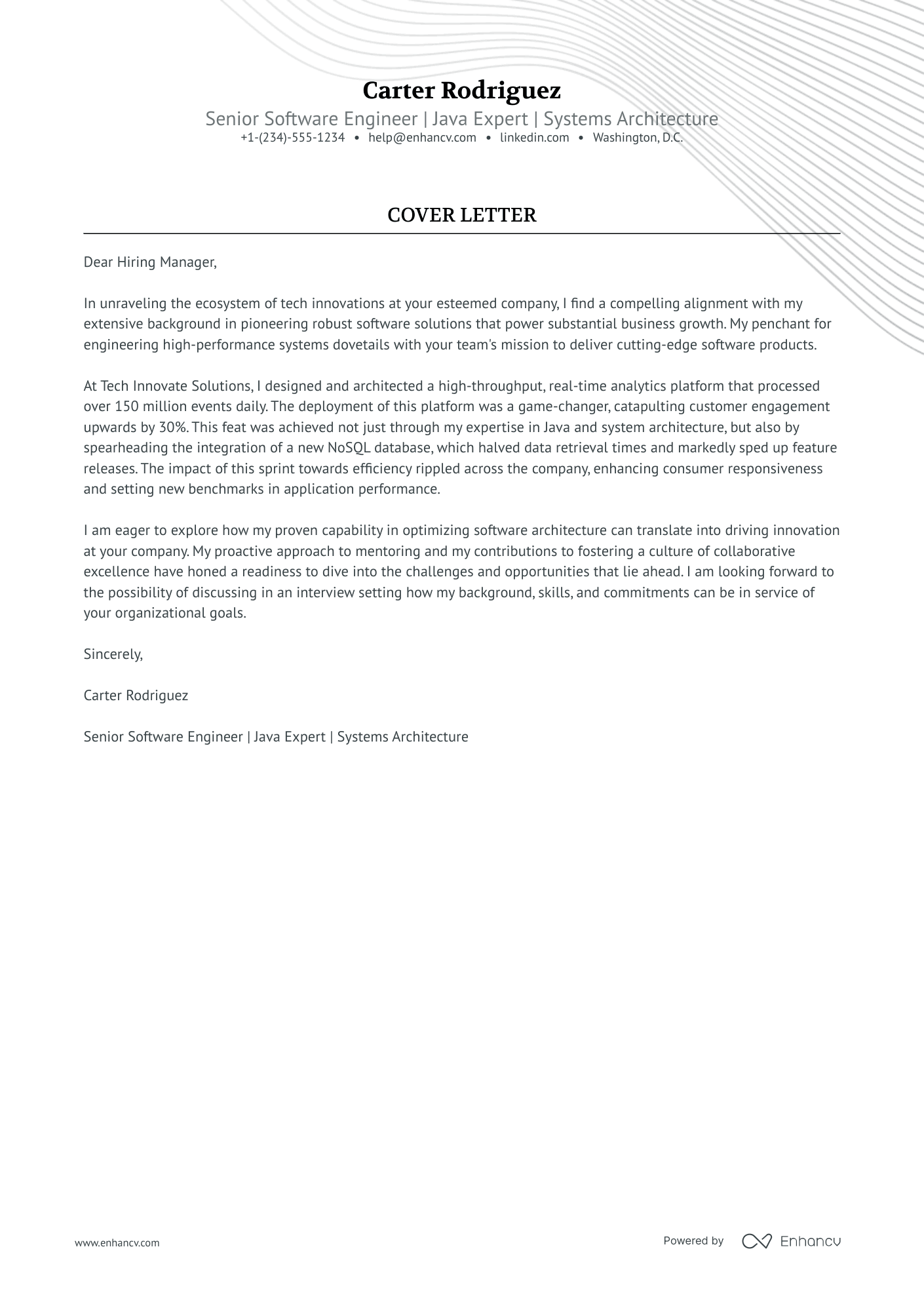 Principal Software Engineer Resume Example