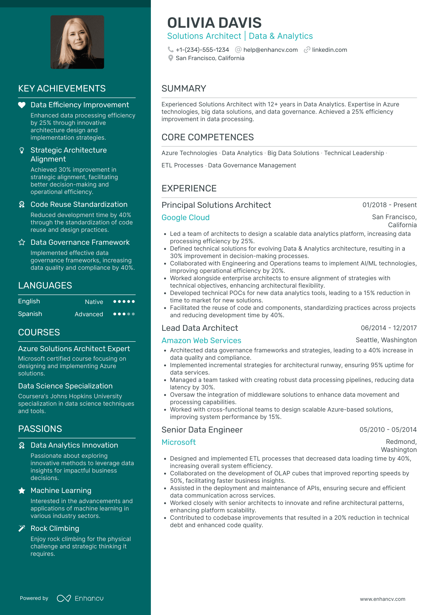 Chief Information Officer in Food and Beverage Resume Example