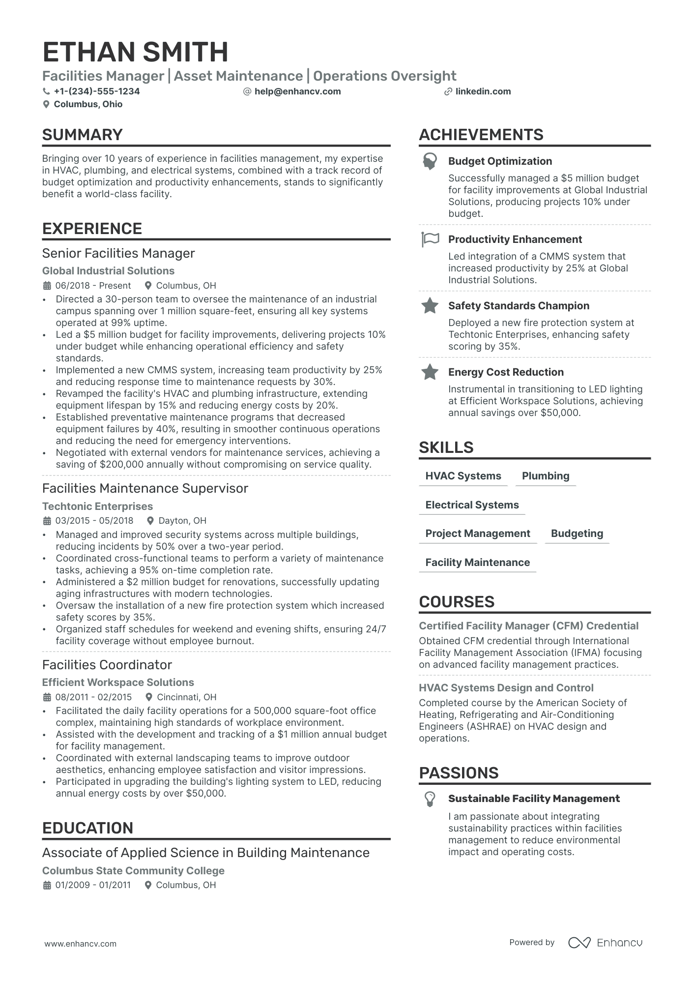 Landscaping Resume Example