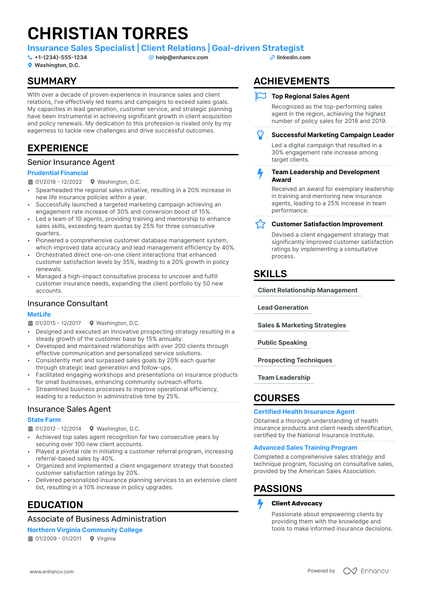 Business Development Consultant Resume Example