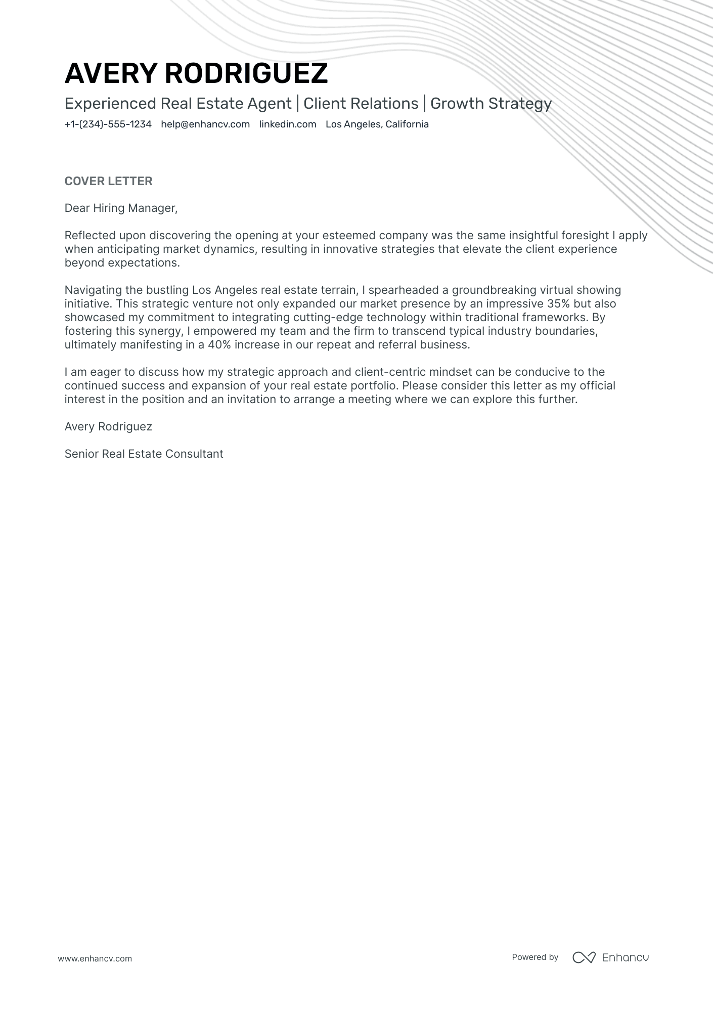 Estate Agent Resume Example