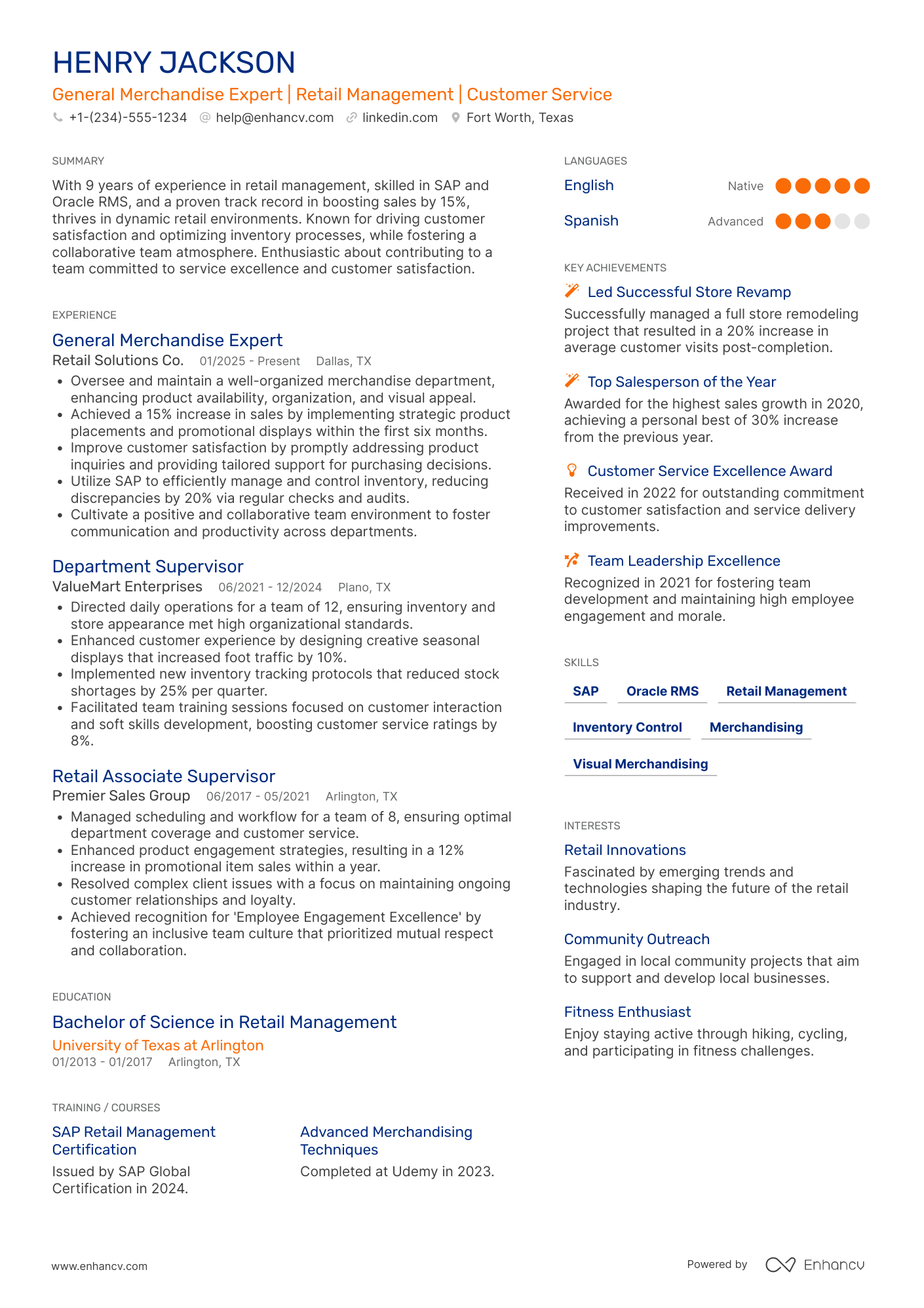 Target General Merchandise Expert Resume Example