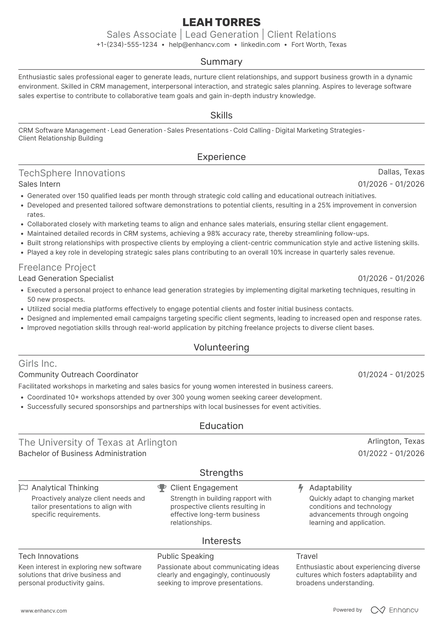 Entry Level Sales Associate Resume Example