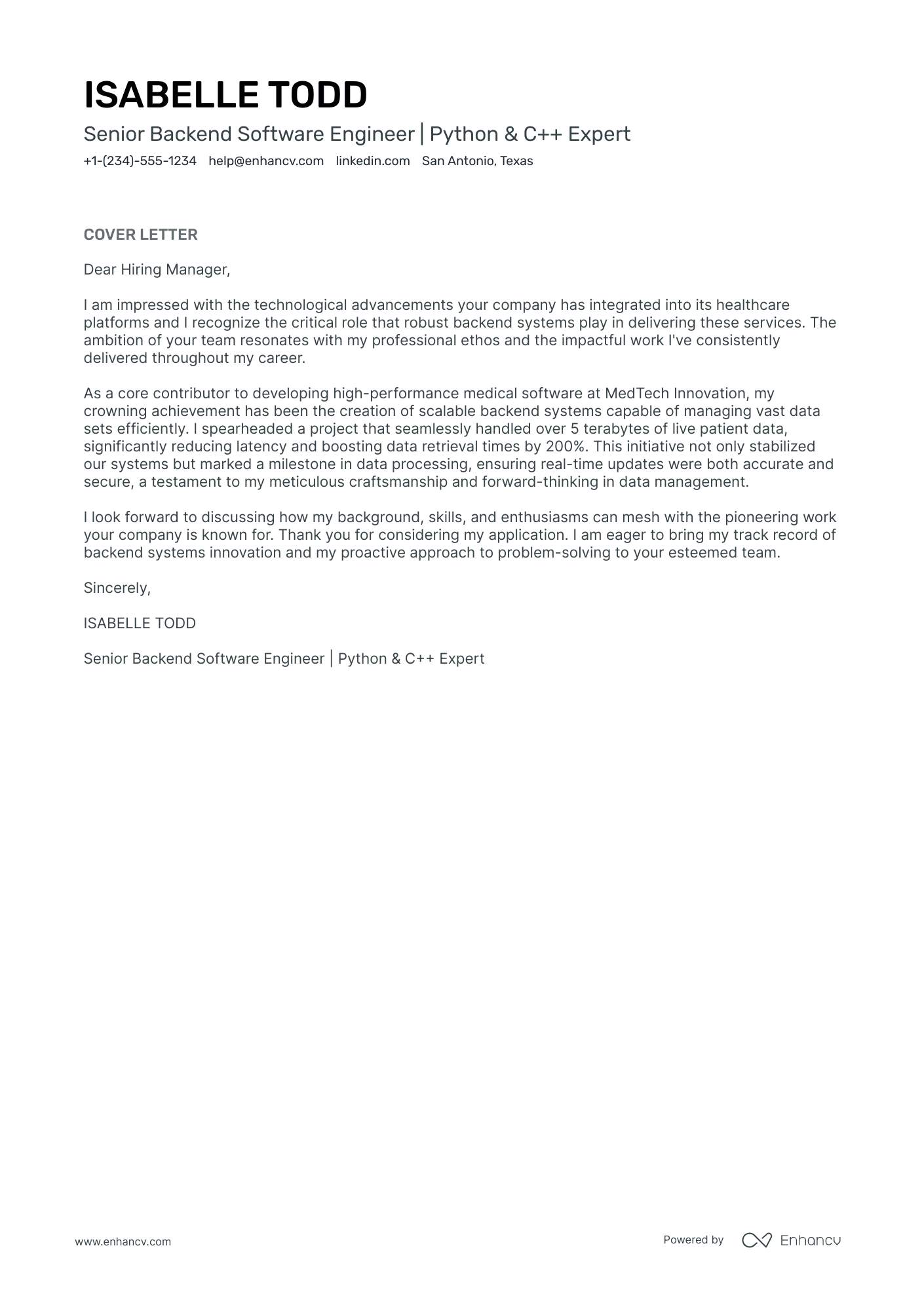 Cybersecurity Engineer Resume Example