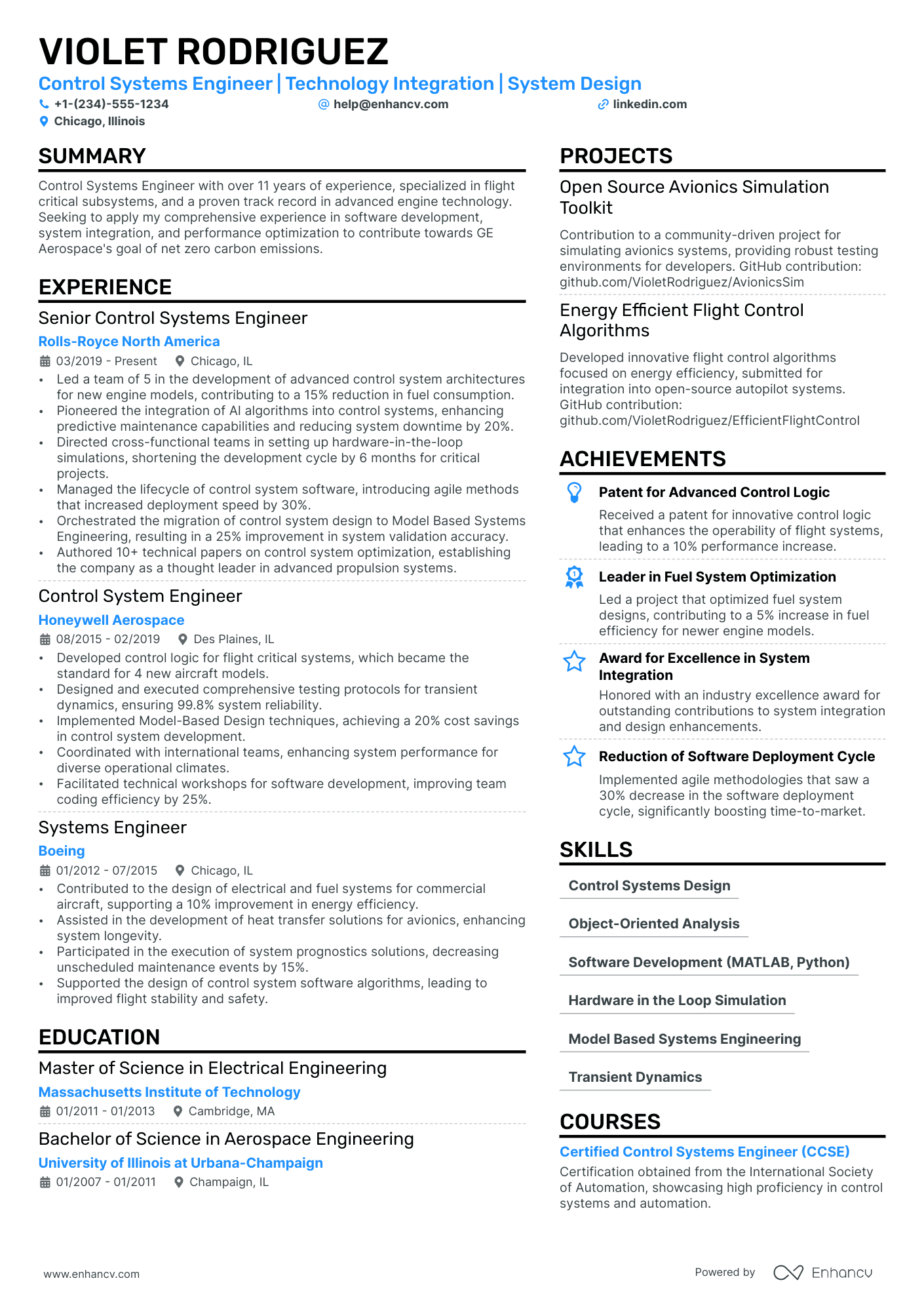 Staff Software Engineer Resume Example