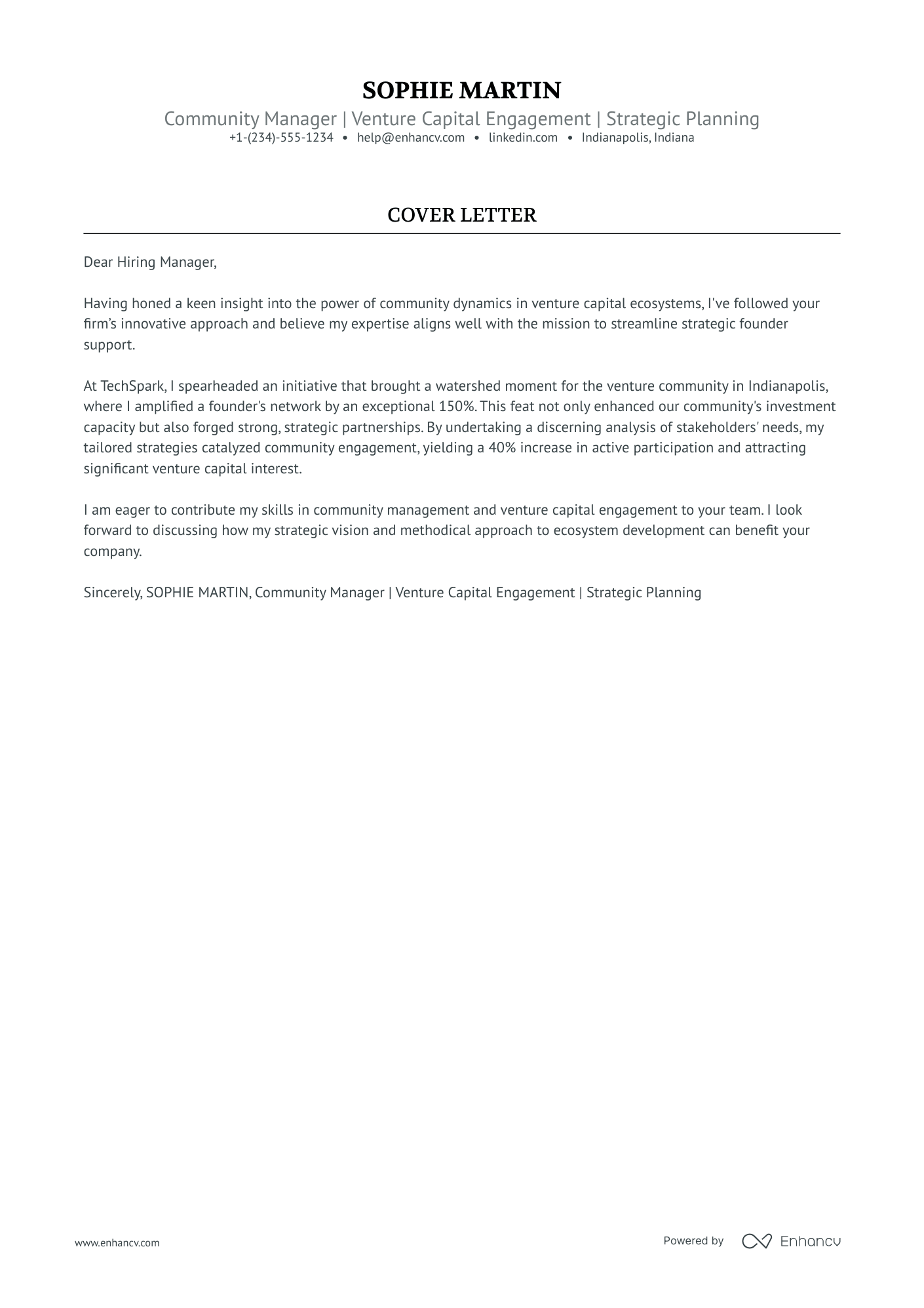 Community Manager Resume Example