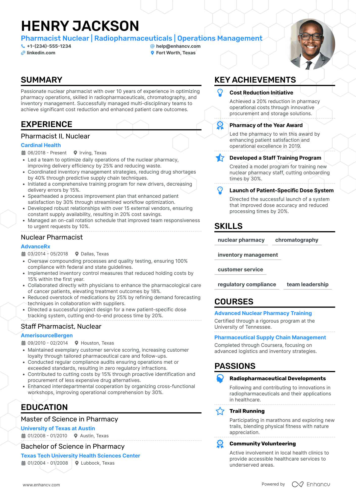 Nuclear Pharmacist Resume Example