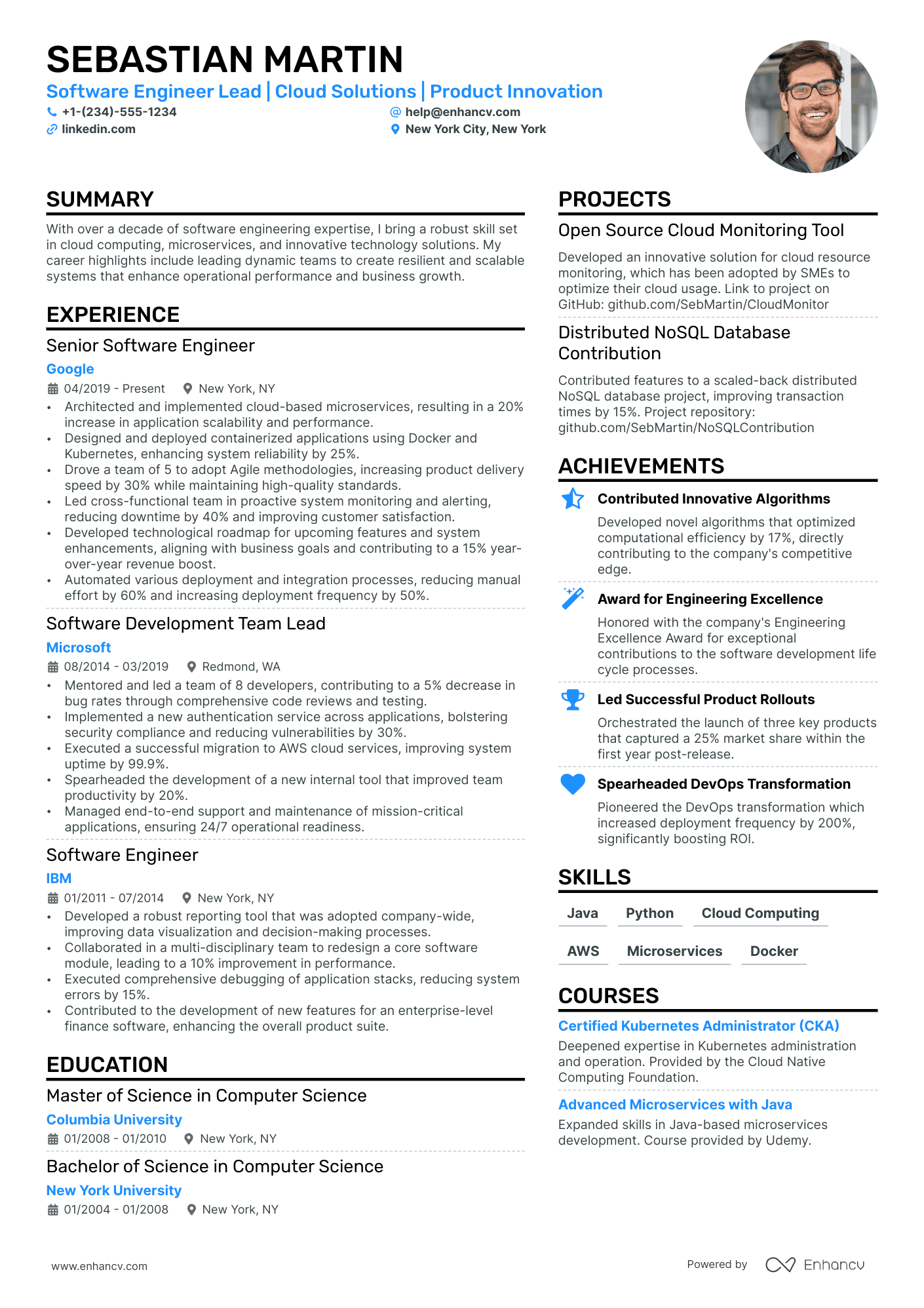 GCP Data Engineer Resume Example