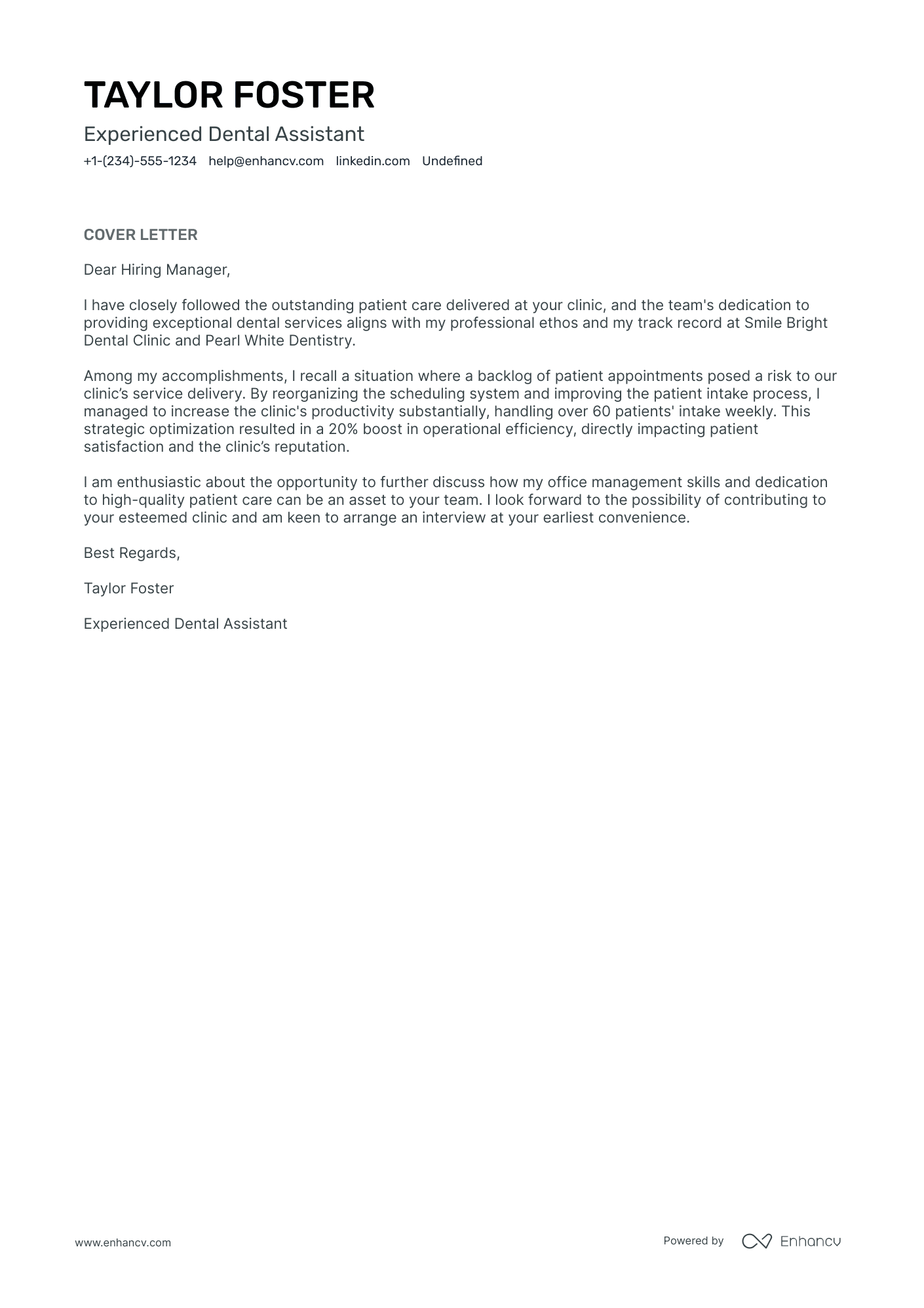 Entry Level Dental Assistant Resume Example