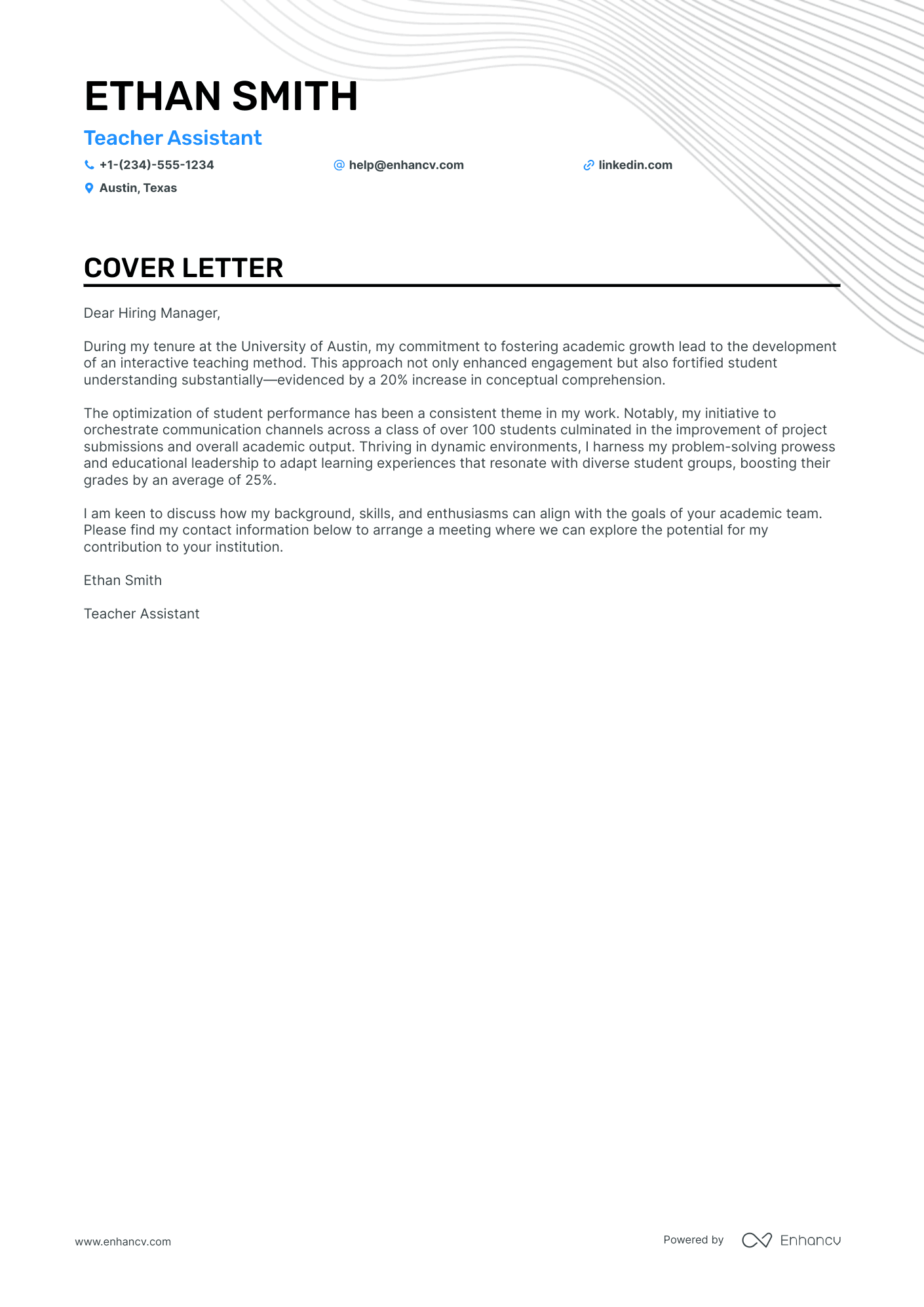 College Student Teacher Assistant Resume Example