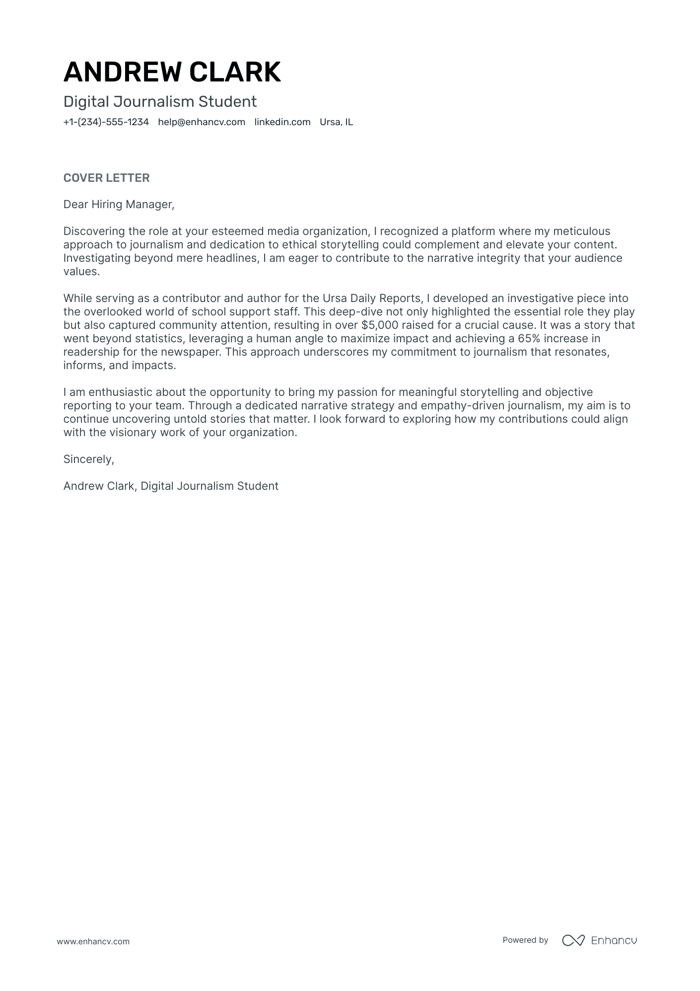 Scholarship Resume Example