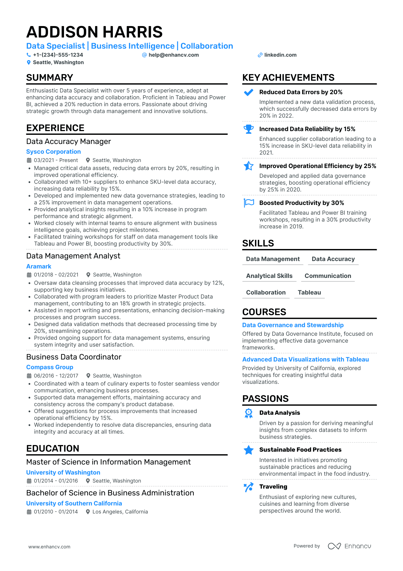 Data Entry Professional Resume Example