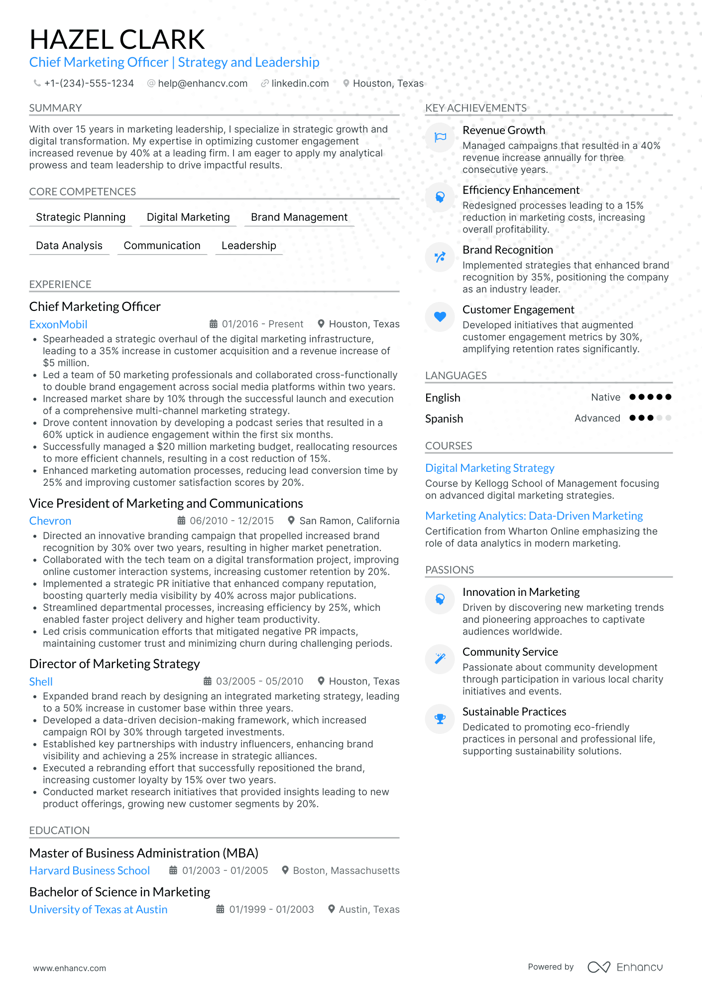 Chief Science Officer for Genetic Engineering Resume Example
