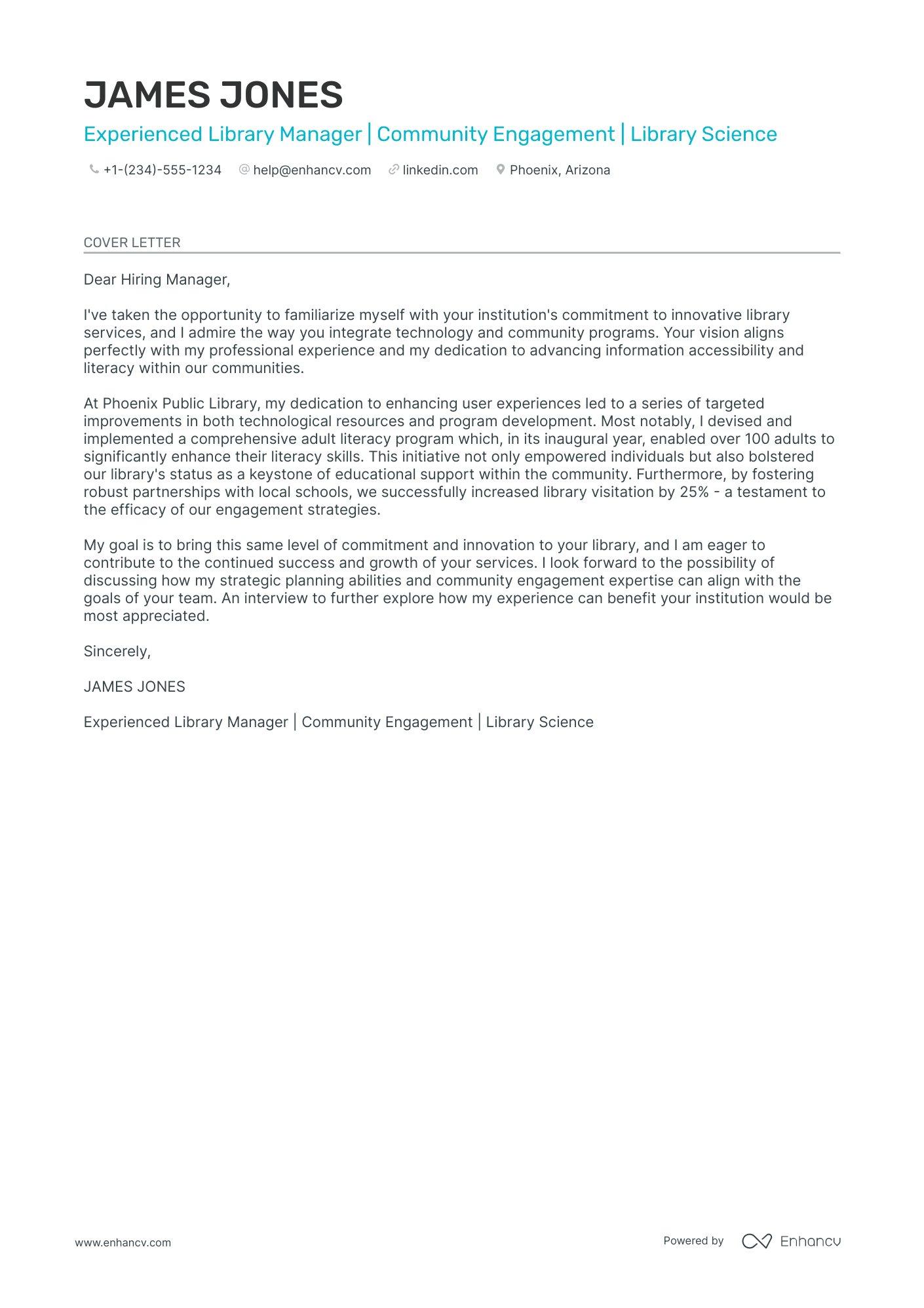 Library Director Resume Example