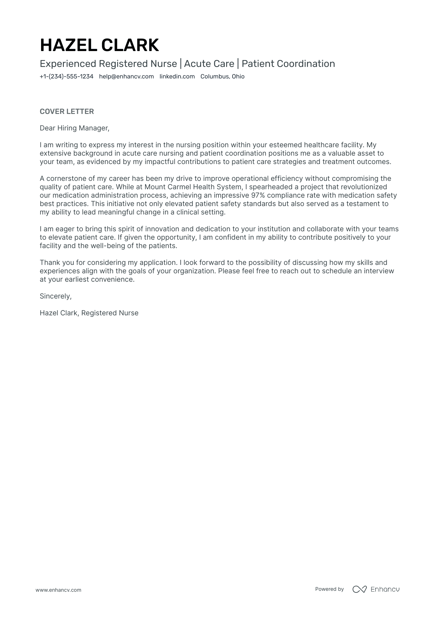 Medical Surgical Nurse Resume Example