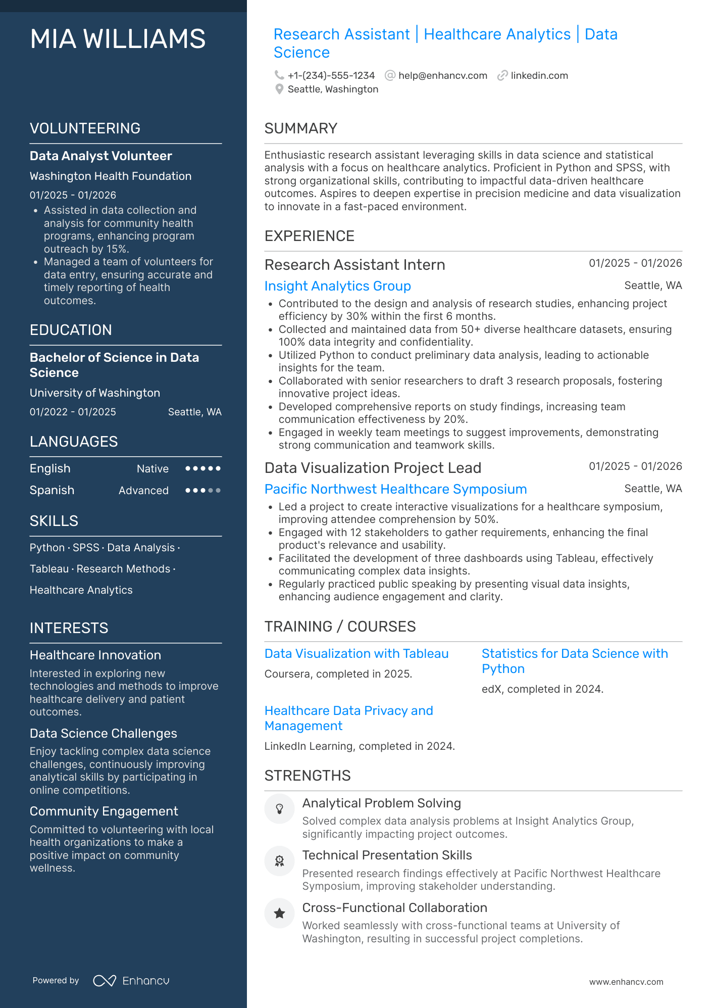 Entry Level Research Assistant Resume Example