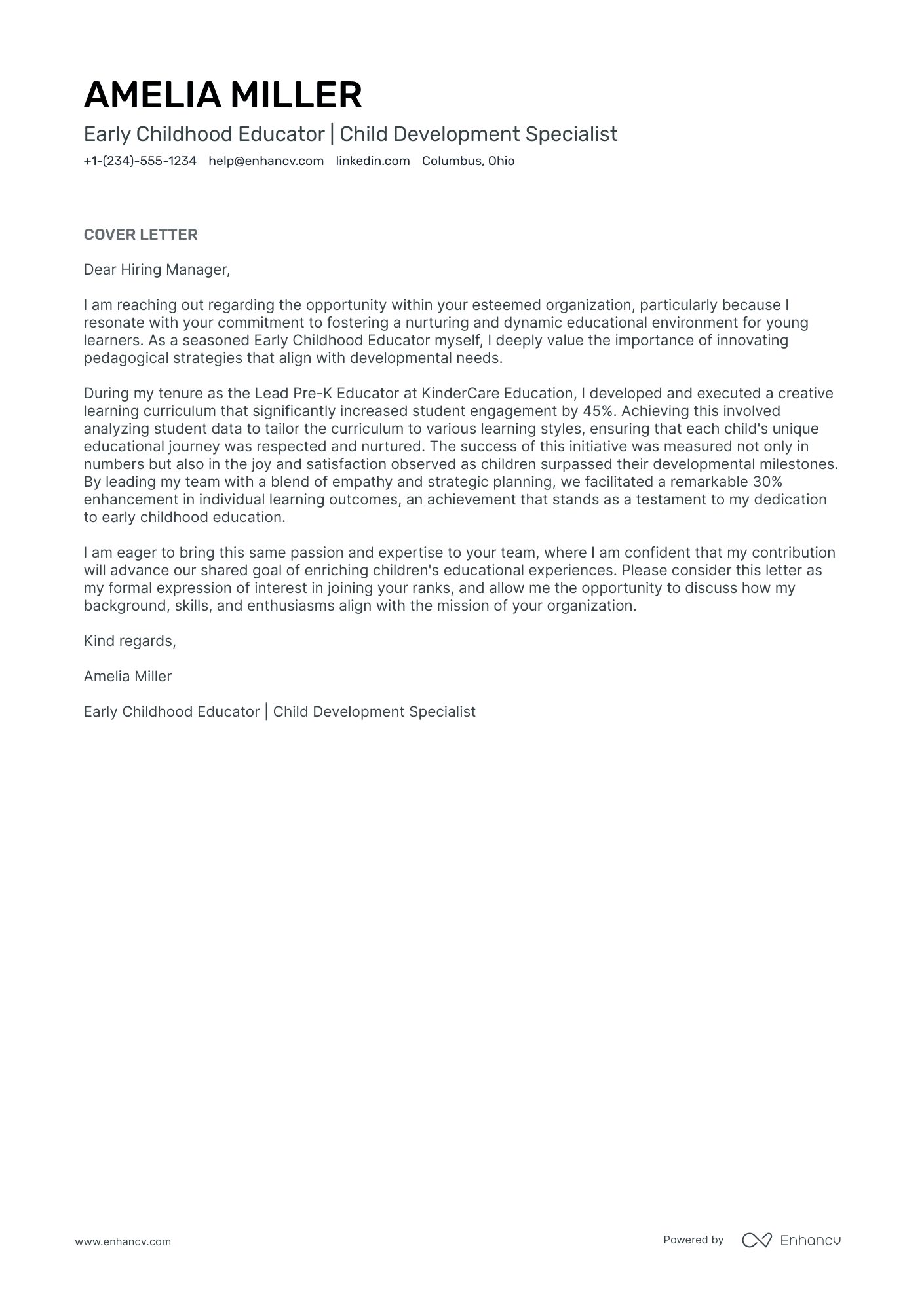 Day Care Pre Kinder Teacher Resume Example