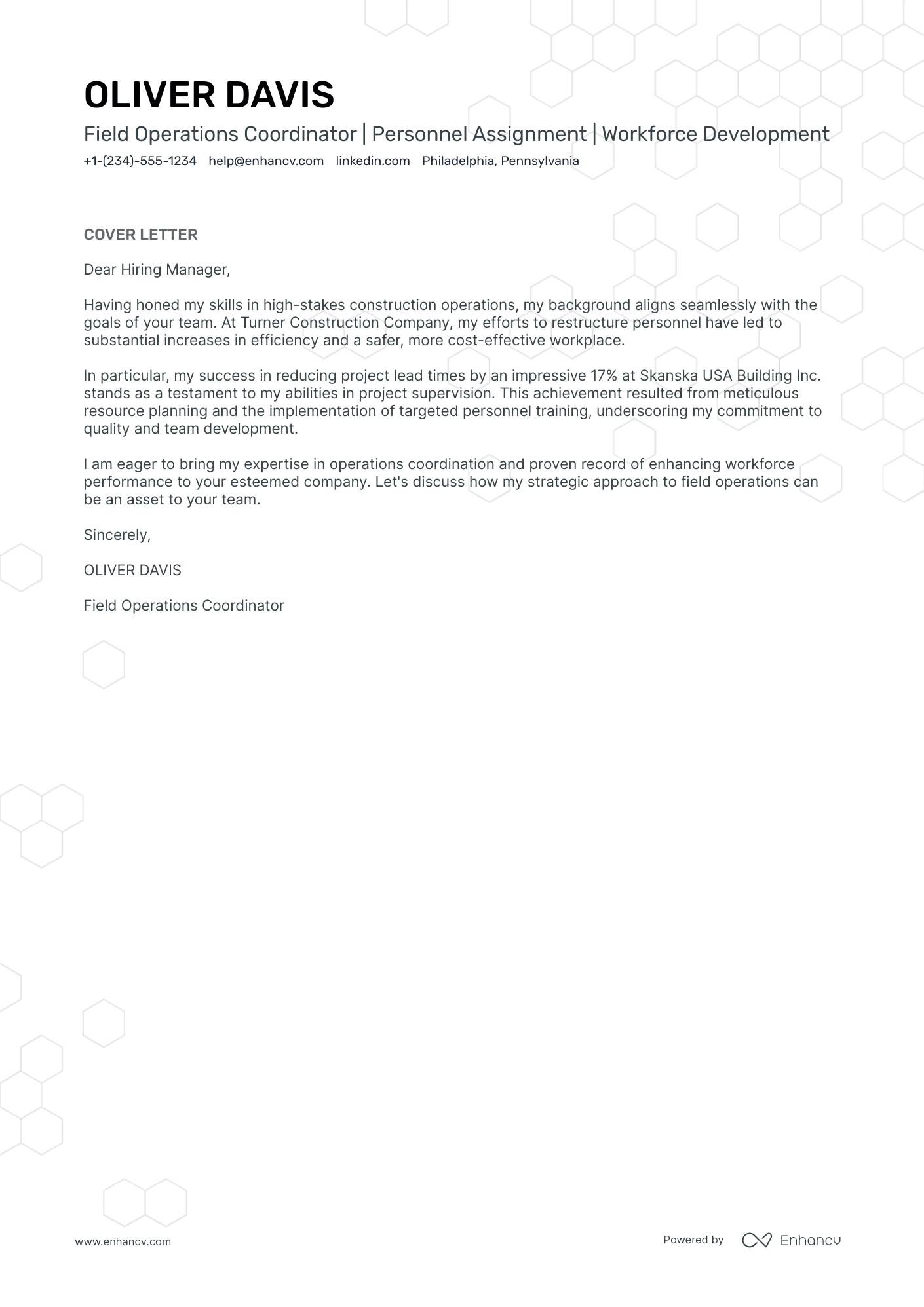 Construction Superintendent Resume Example