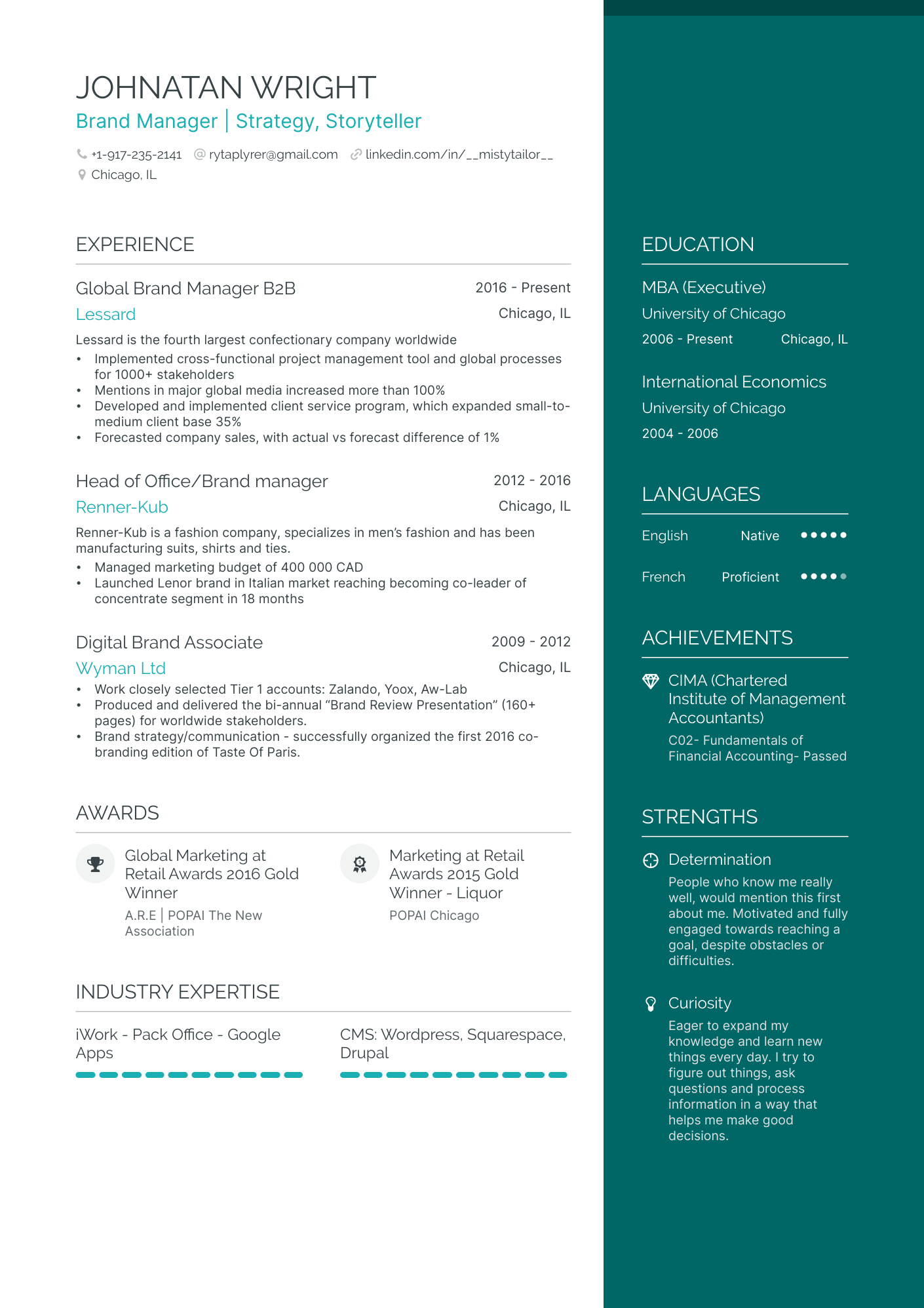 Salesforce Consultant Resume Example