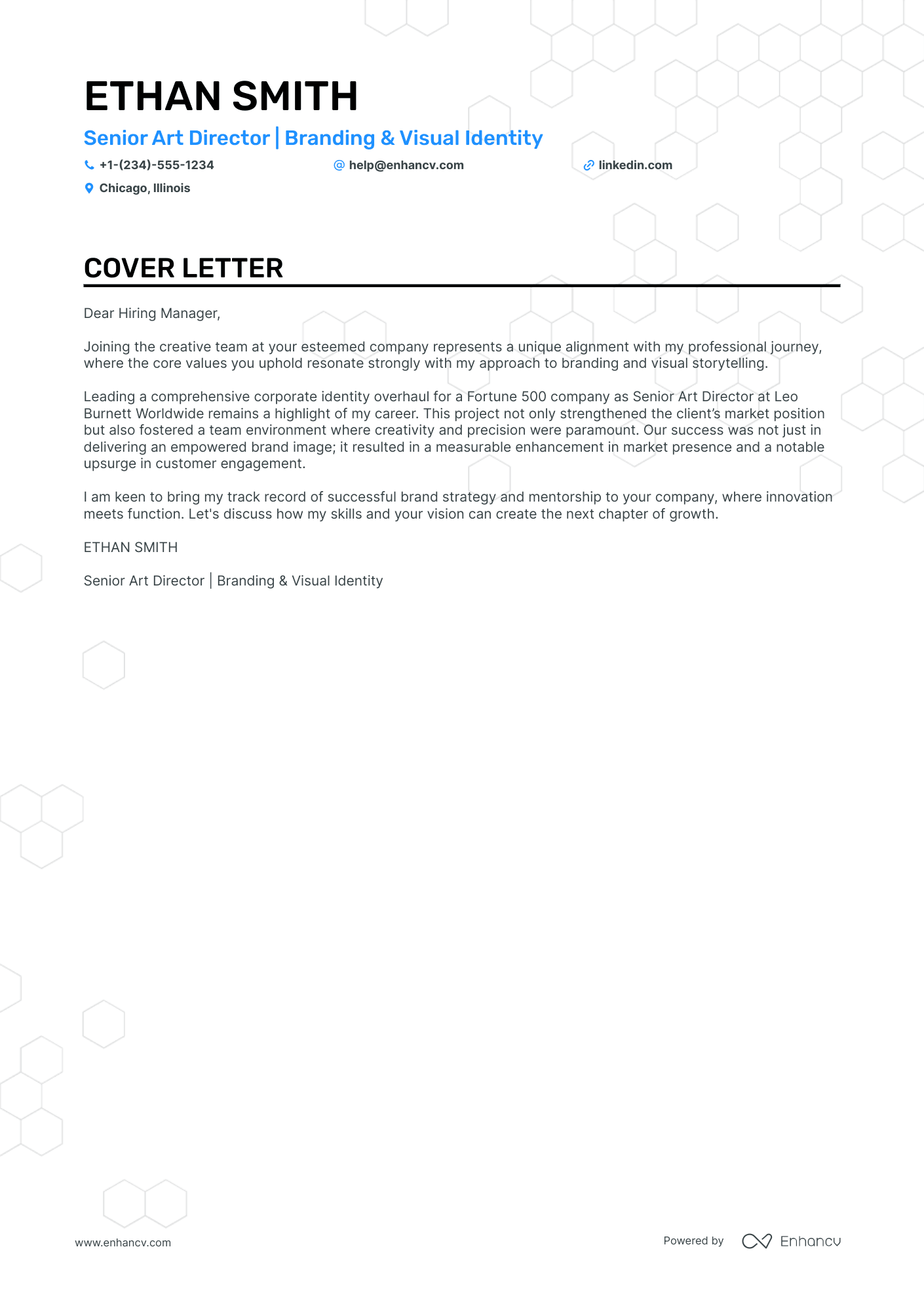 Senior Art Director Resume Example