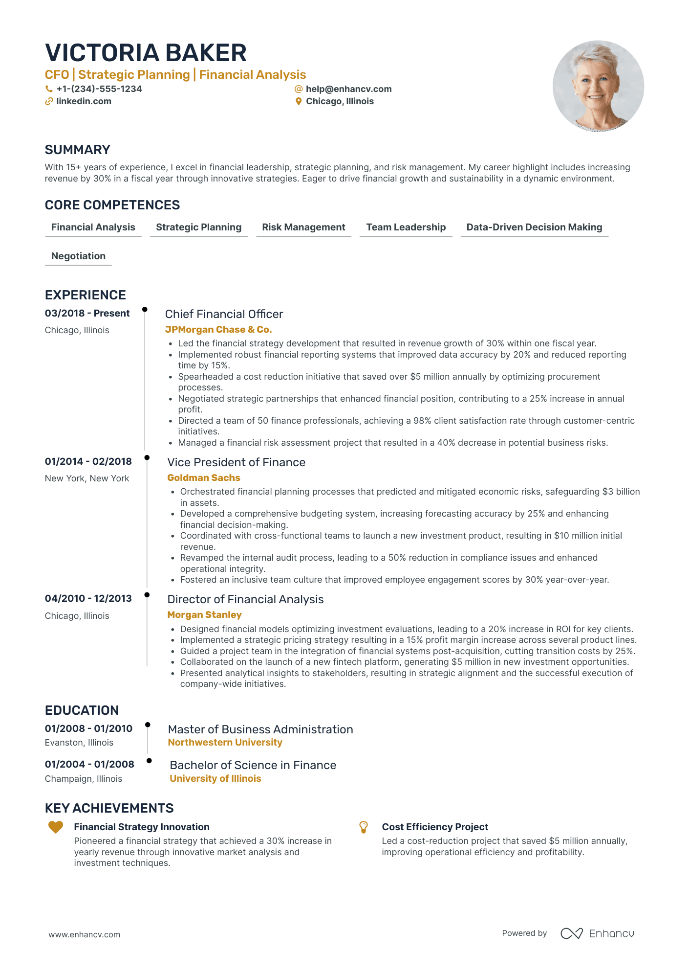 Chief Data Officer in Gaming and Virtual Reality Resume Example