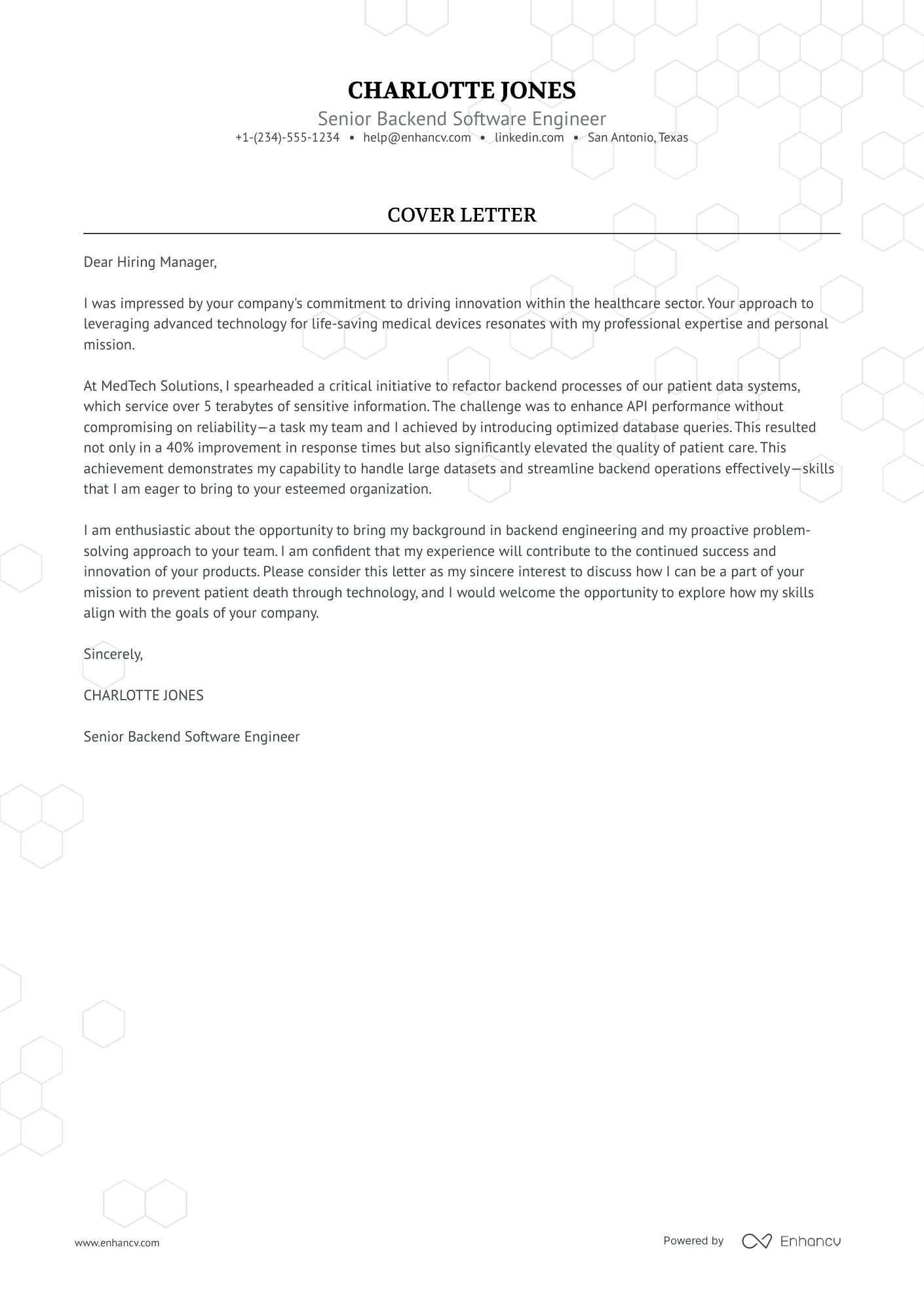 Senior Engineer Resume Example