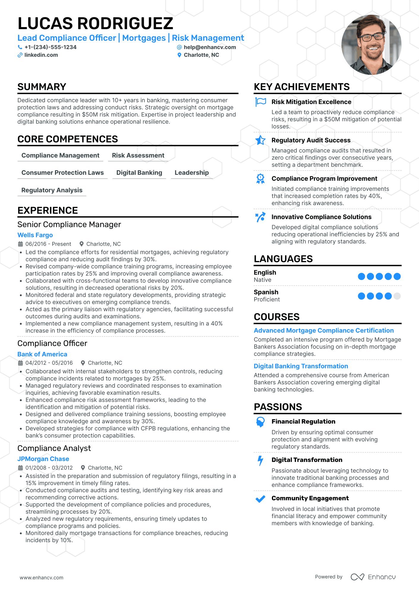 Chief Compliance Officer Resume Example