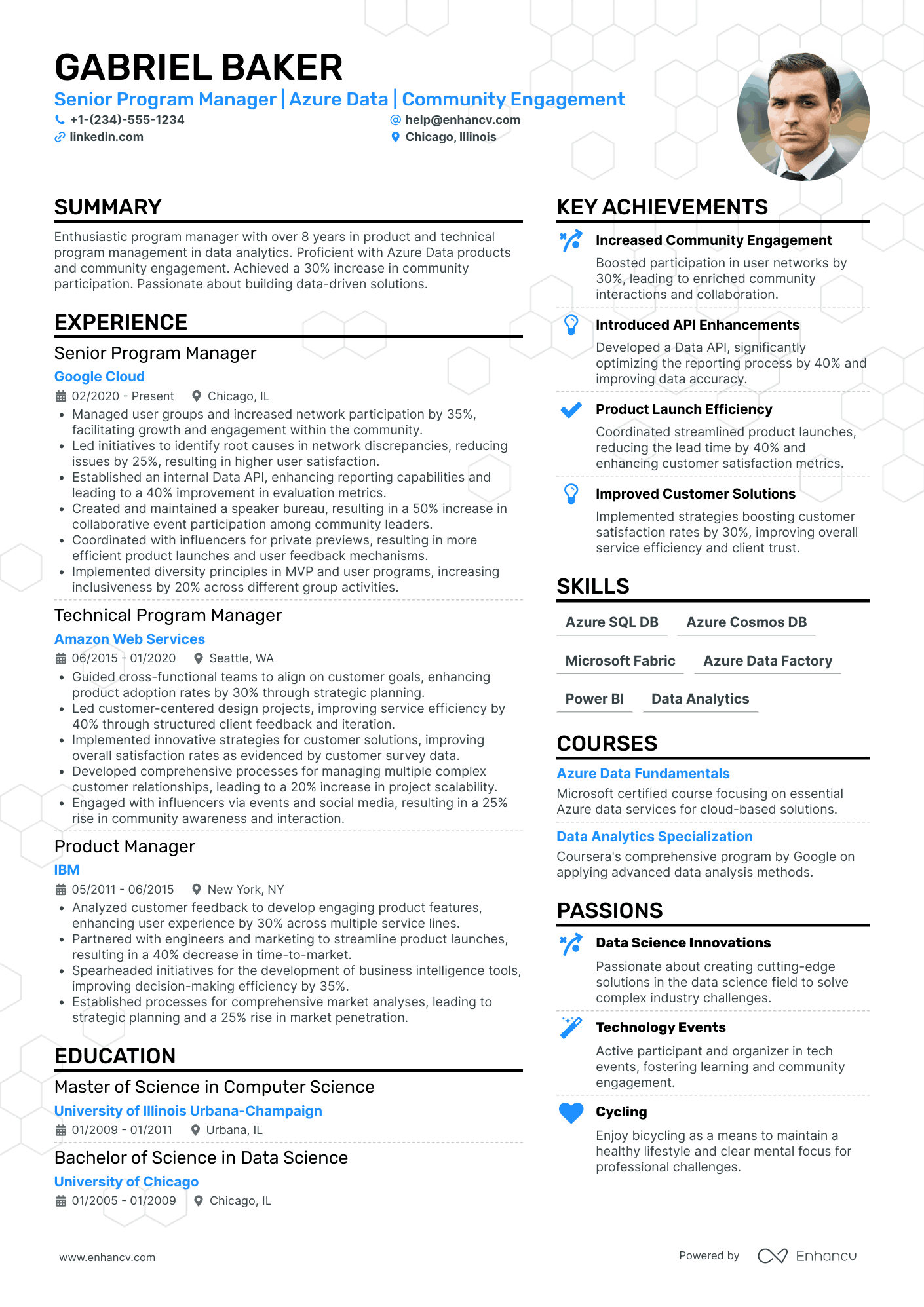 Senior Program Manager Resume Example
