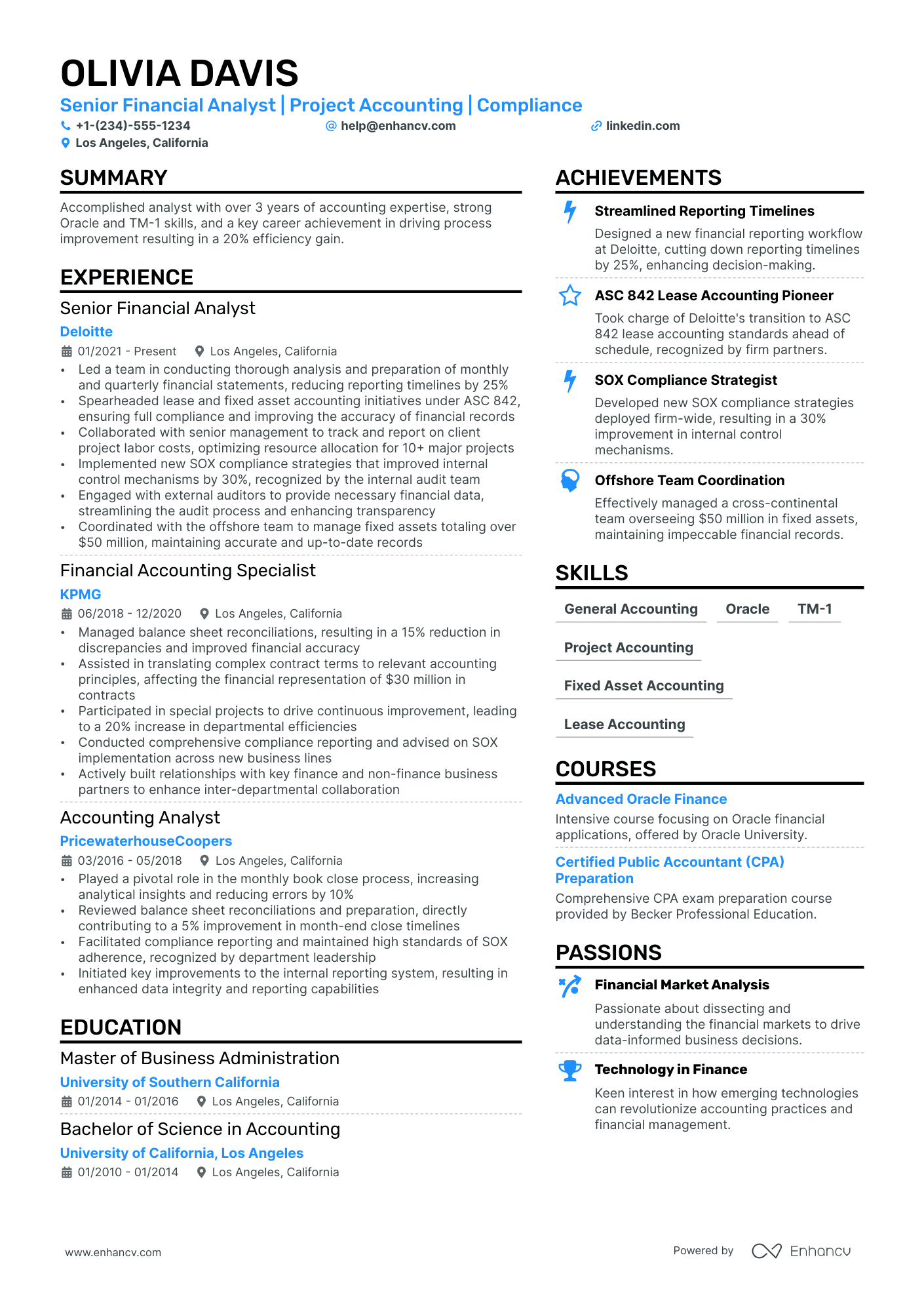 Functional Accounting Resume Example