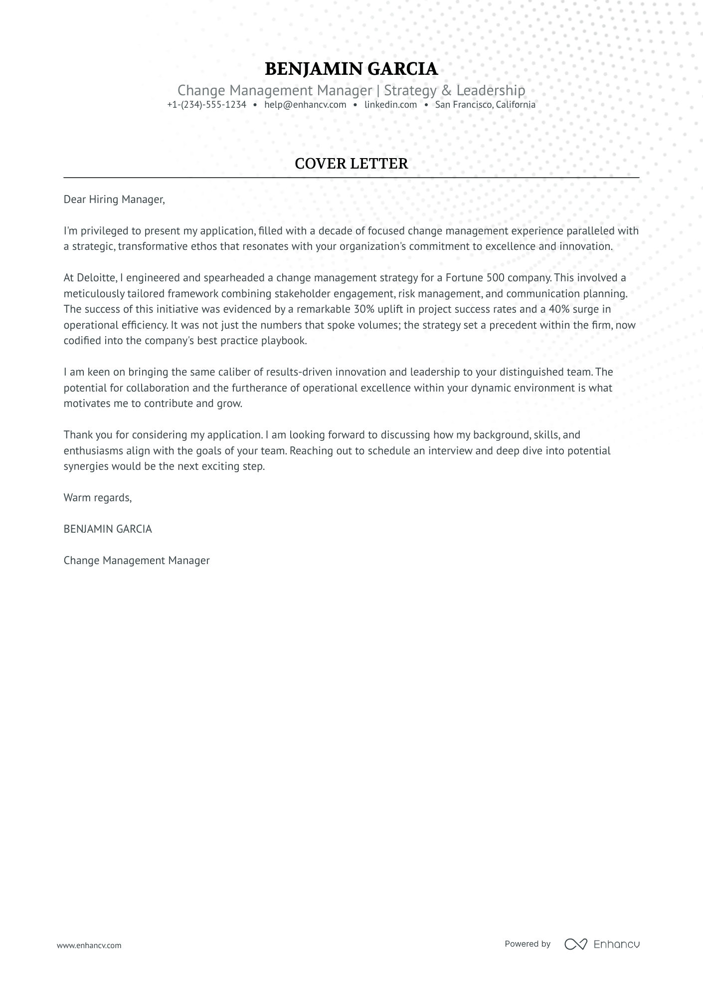 Management Consultant Resume Example