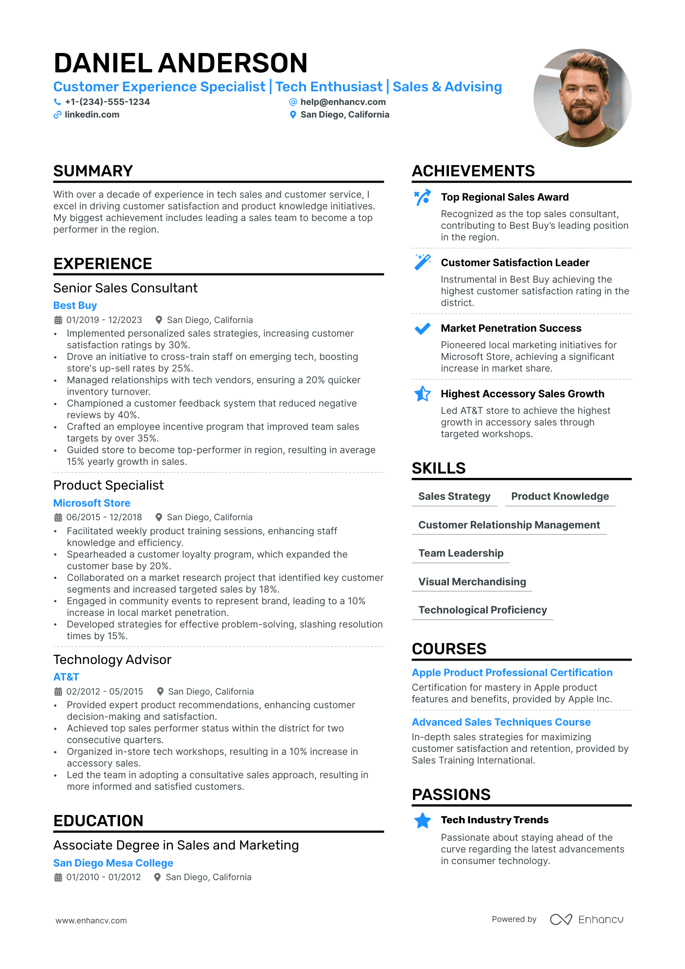 Apple Retail Resume Example