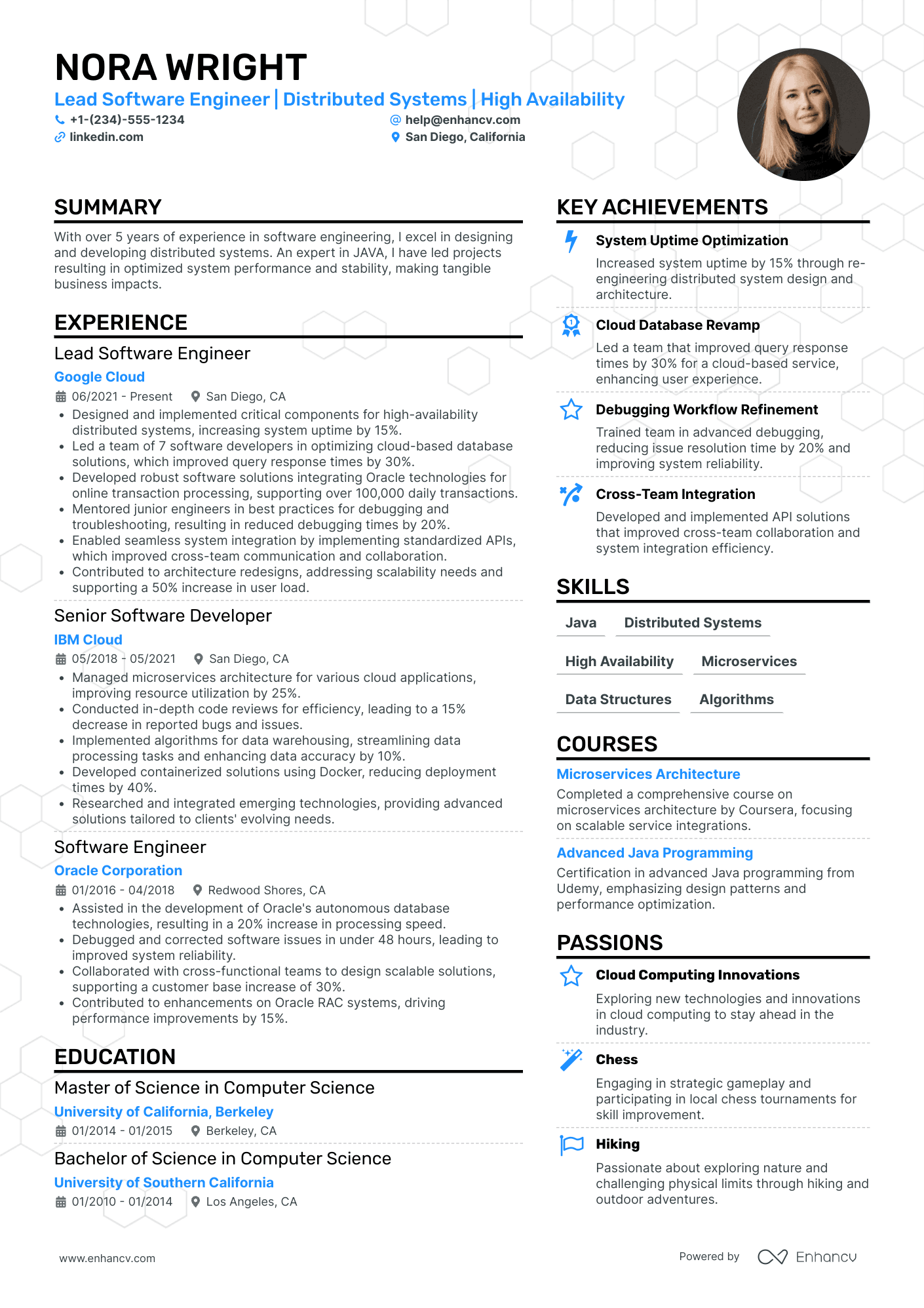 Java Microservices Developer Resume Example