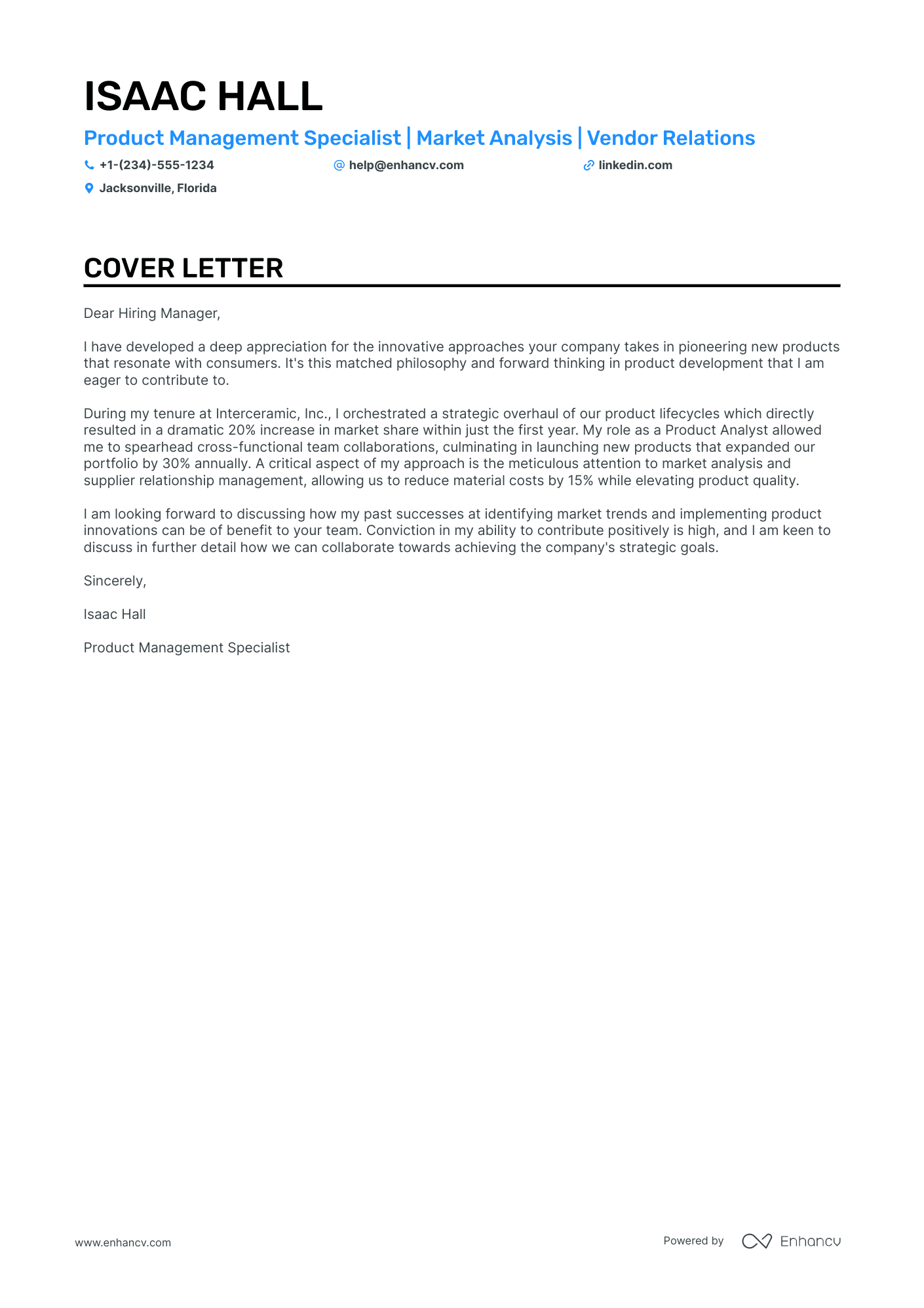 Assistant Product Manager Resume Example