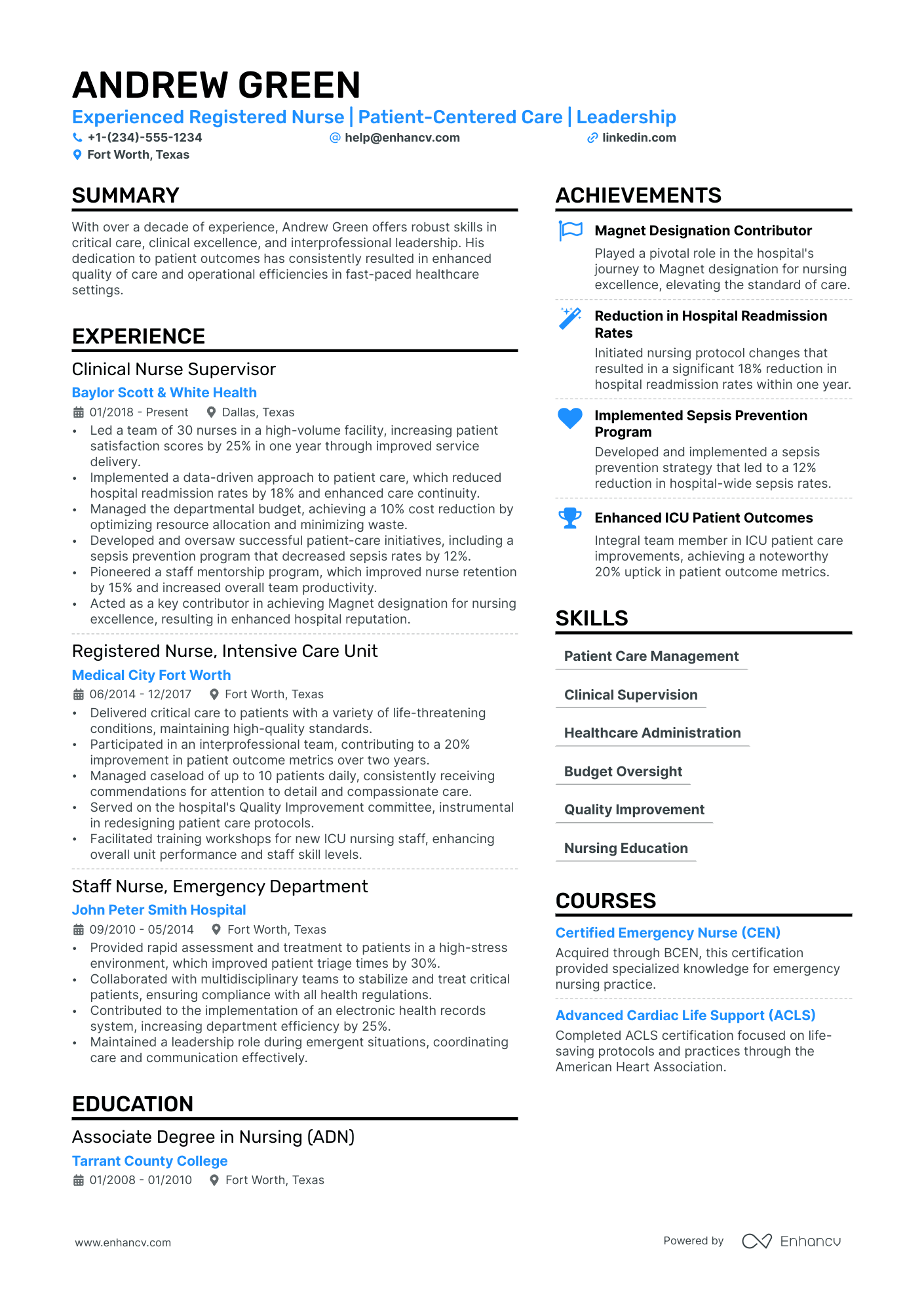 OB Nurse Resume Example
