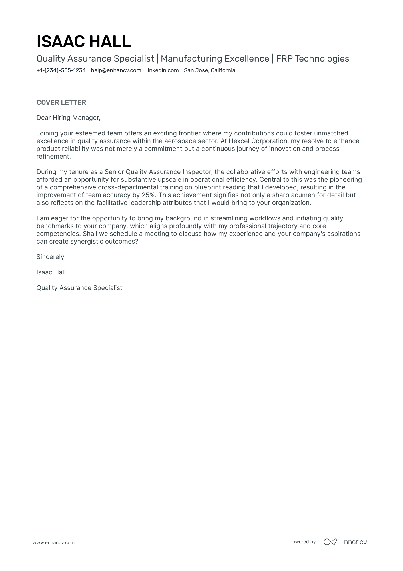 Quality Assurance Technician Resume Example
