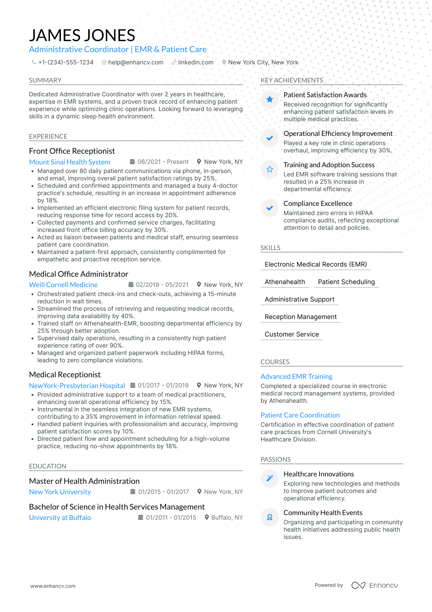 Stay at Home Mom Administrative Coordinator Resume Example