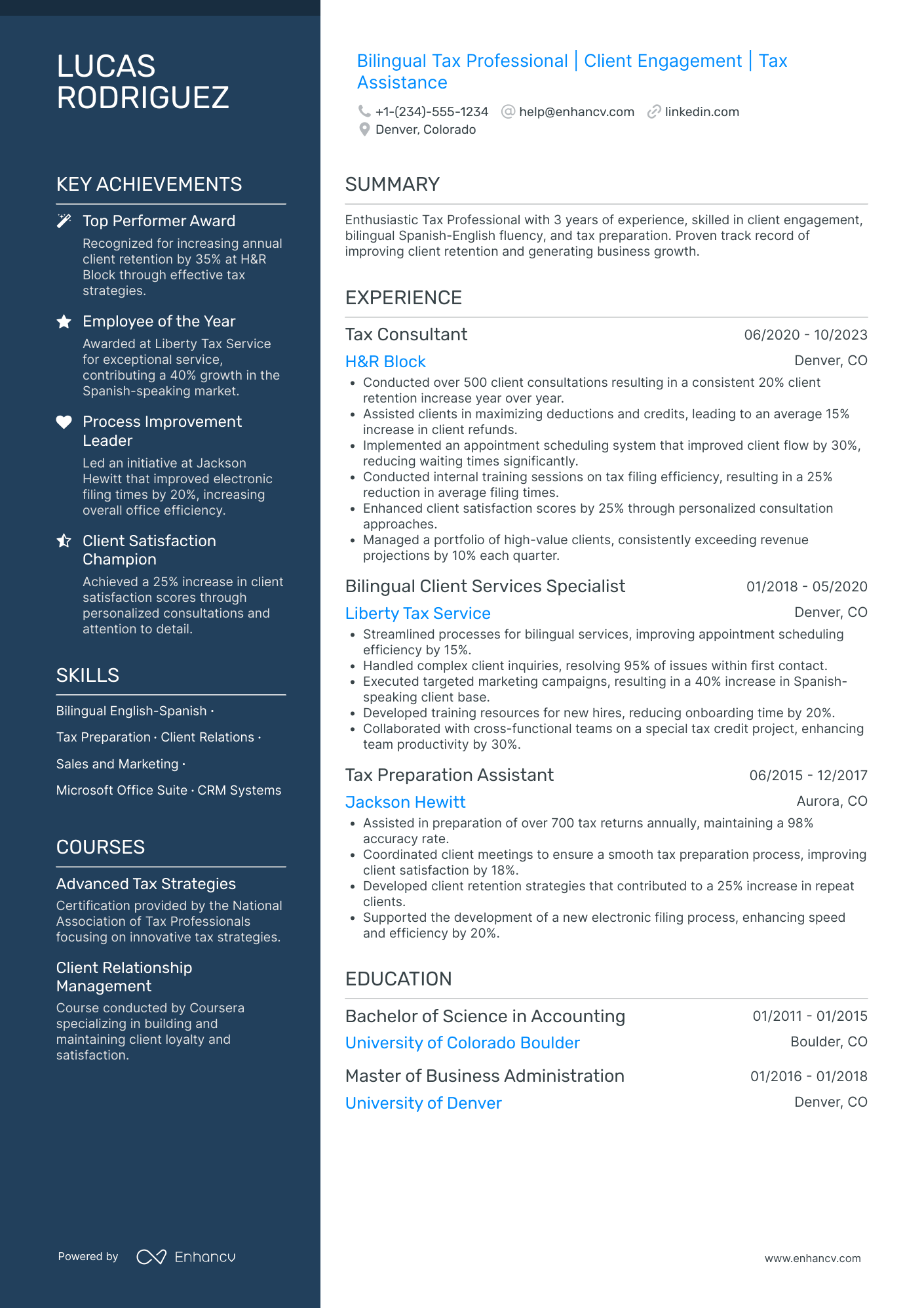 High School Student Data Entry Clerk Resume Example