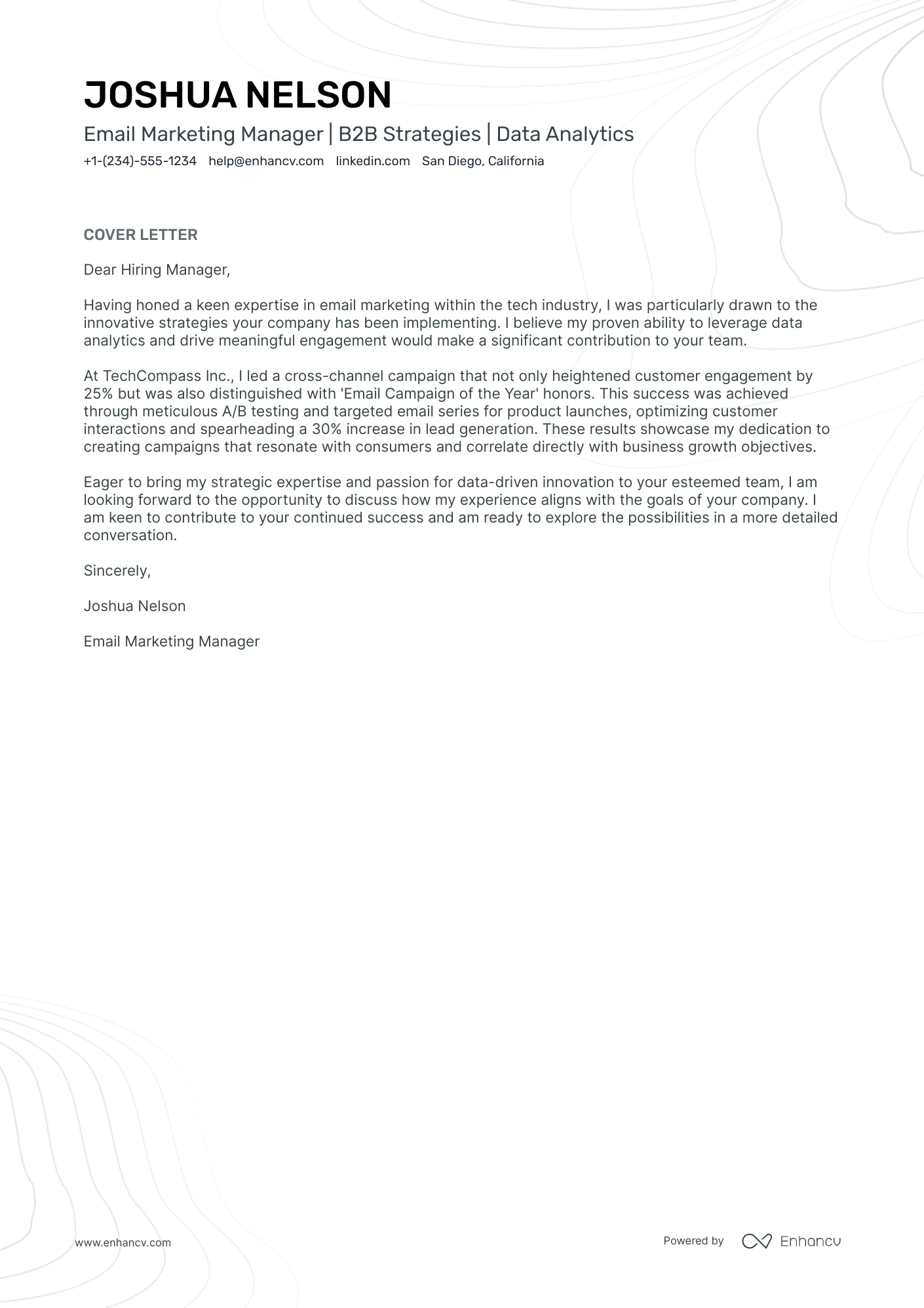 Field Marketing Manager Resume Example