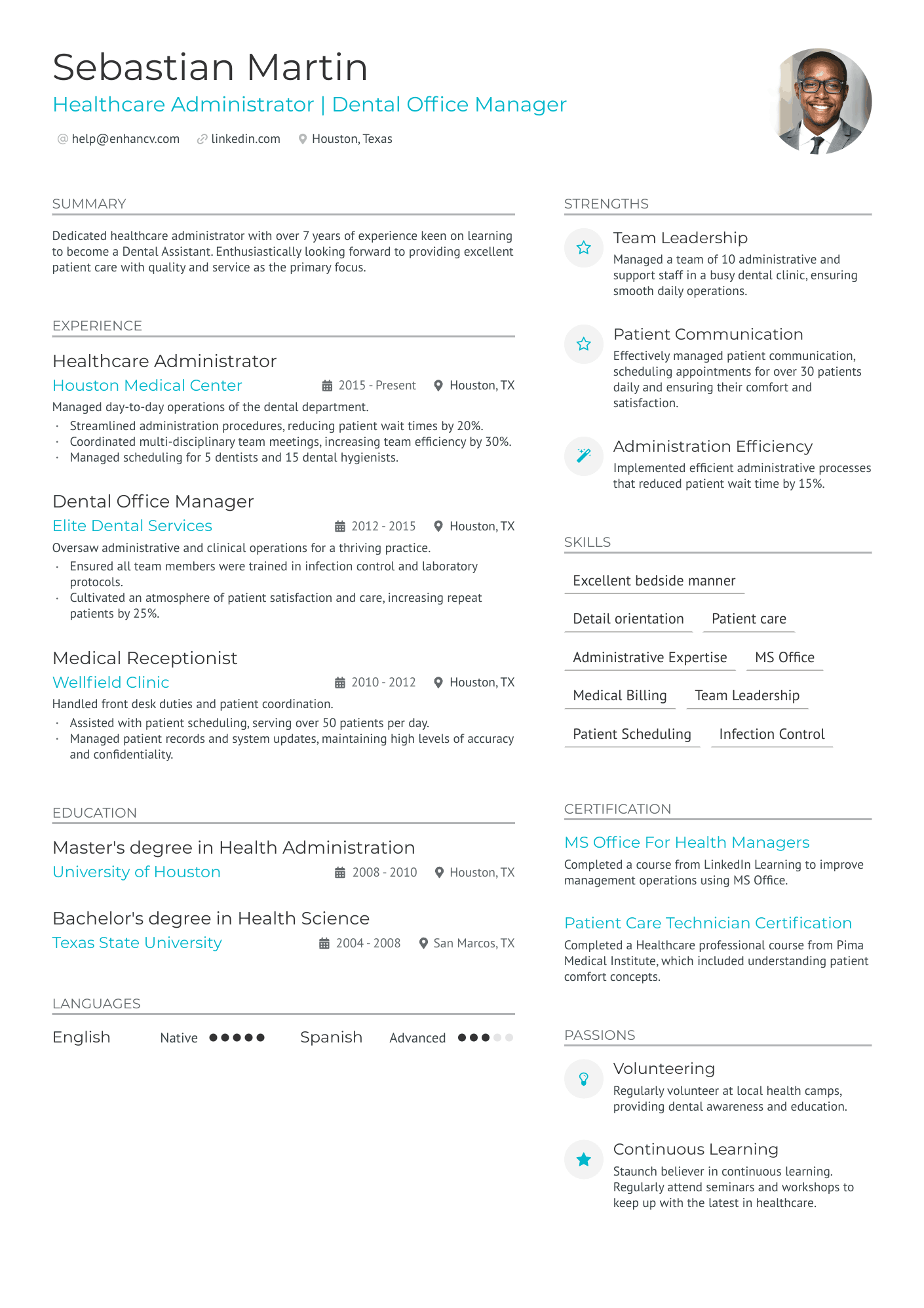 Dental Assistant In Training Resume Example