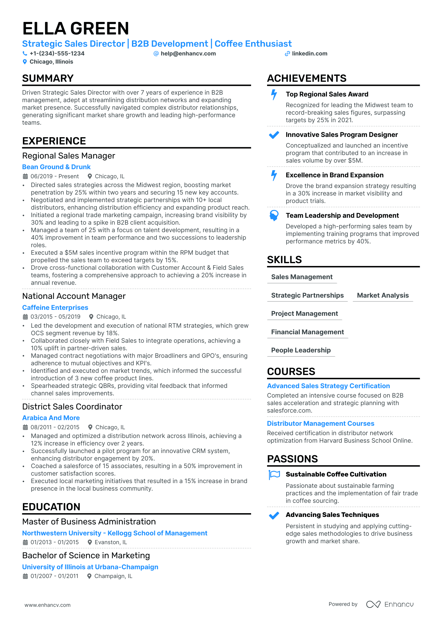 Distribution Manager Resume Example