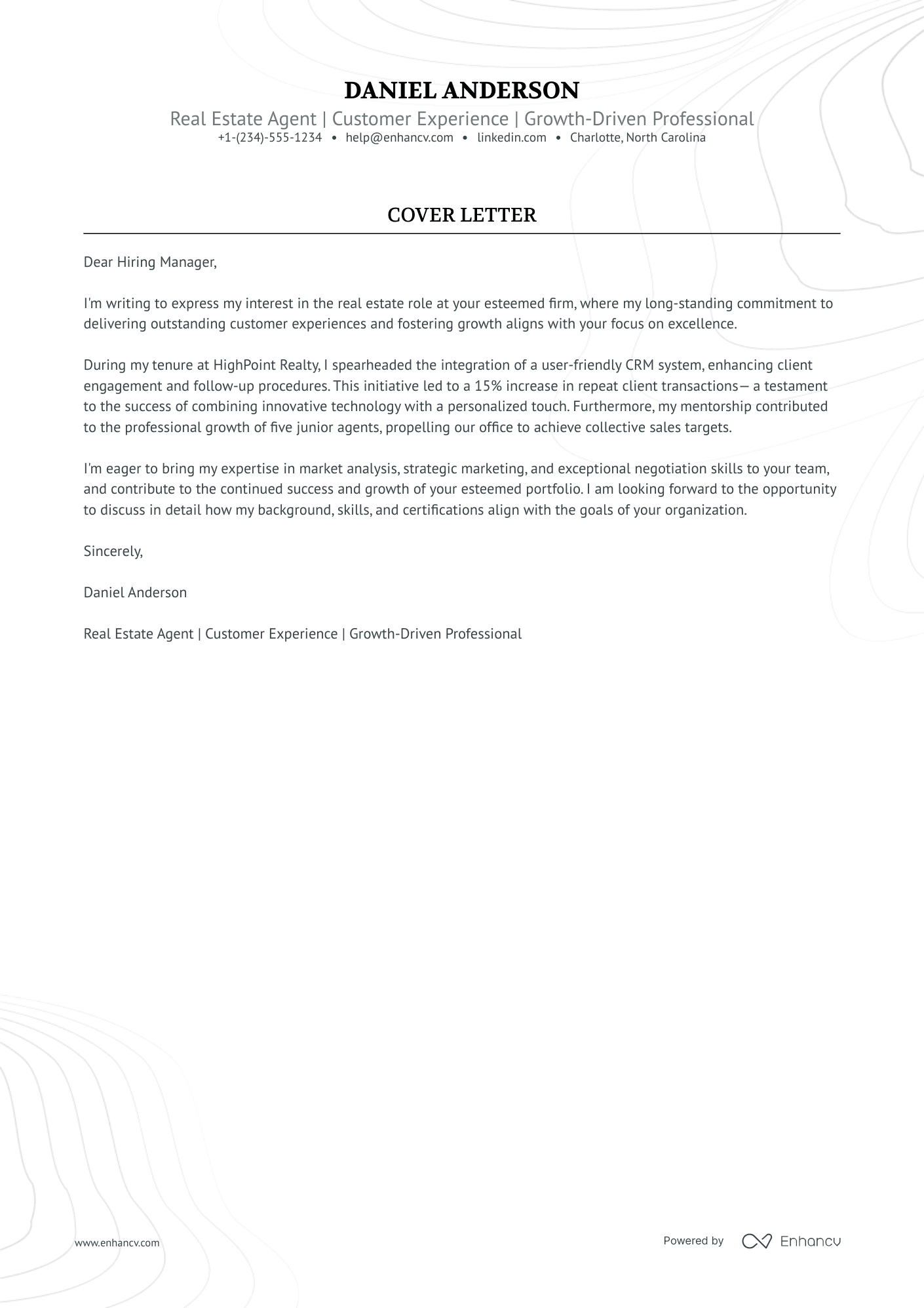 Real Estate Salesperson Resume Example